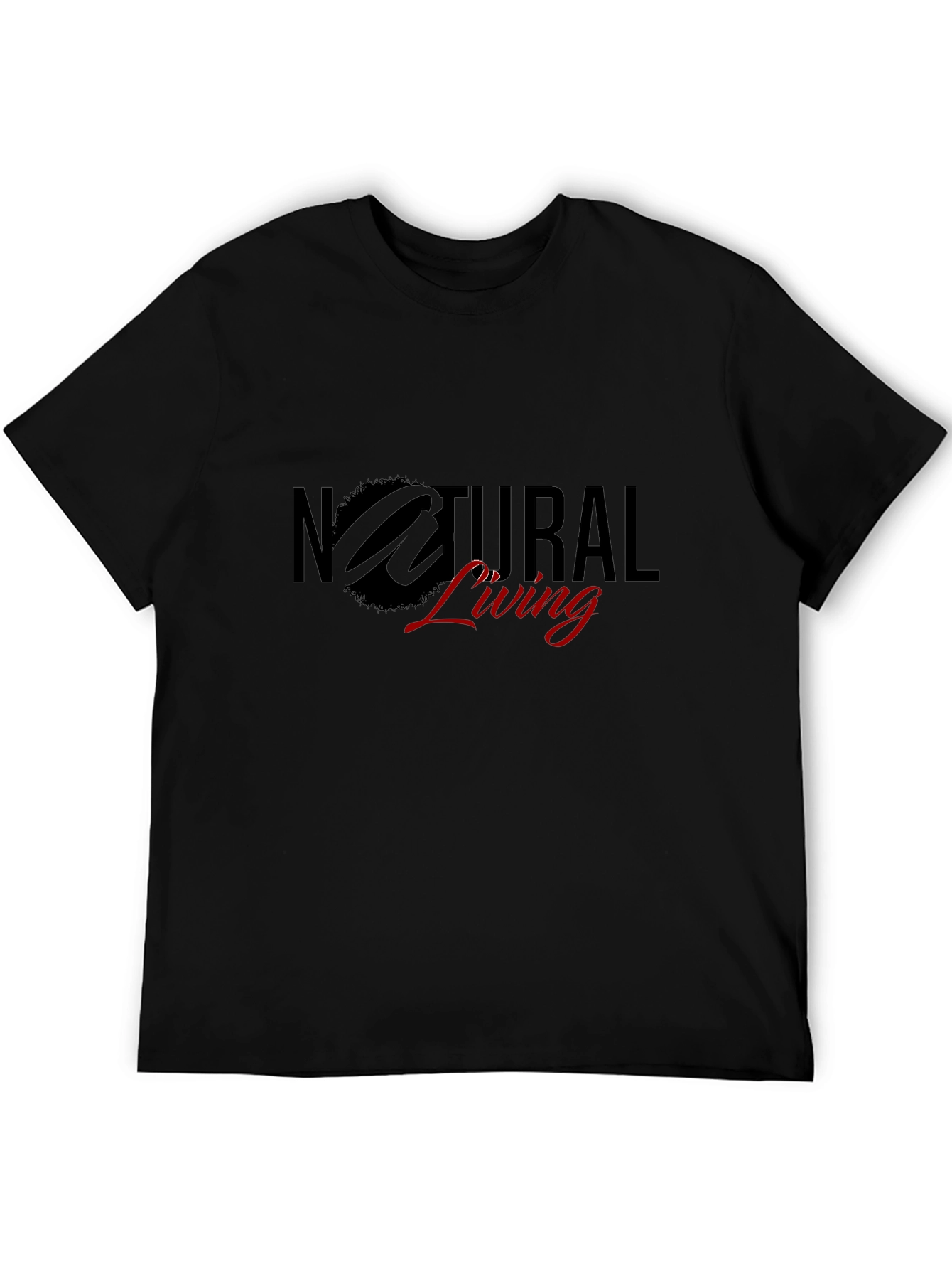 Natural Living Black T-Shirt