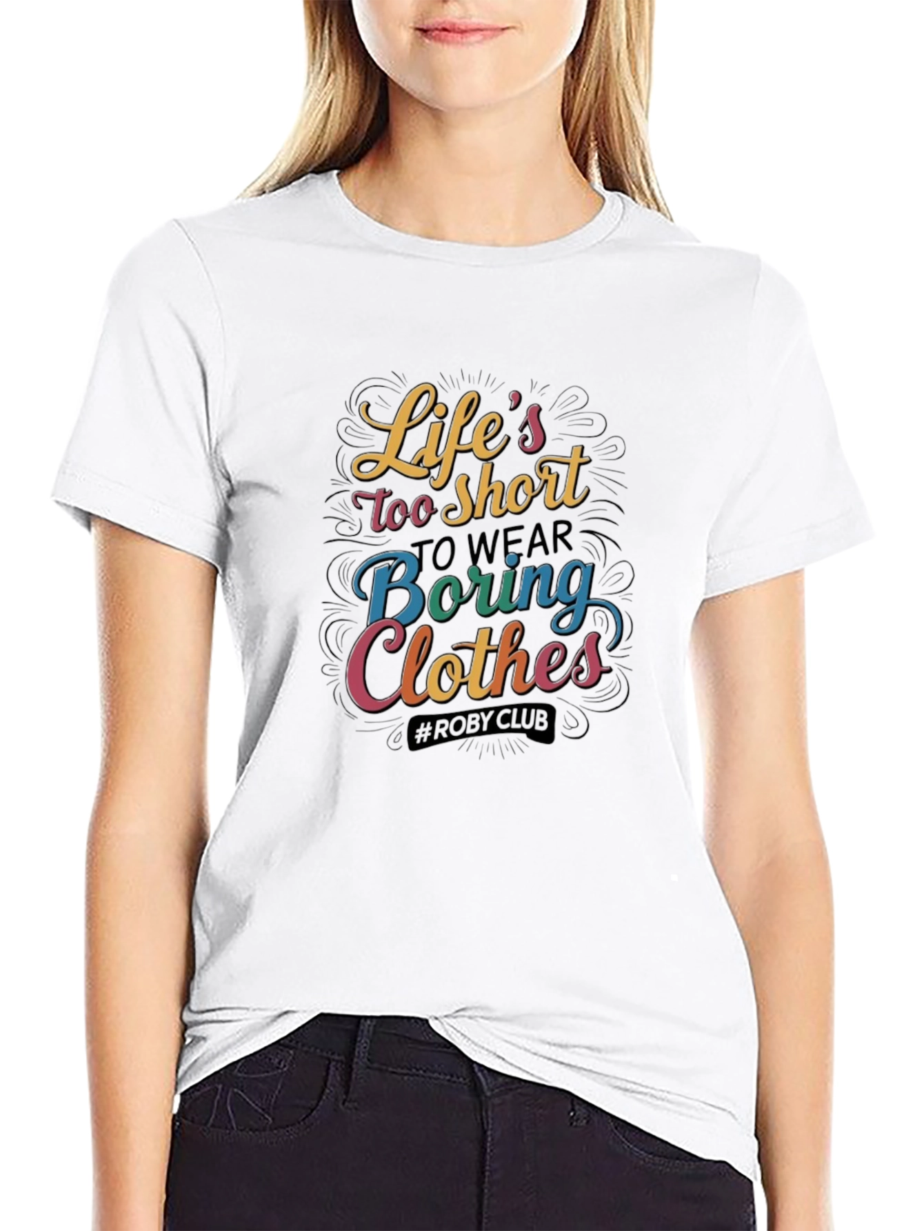 Lifes Too Short Black Graphic Tee