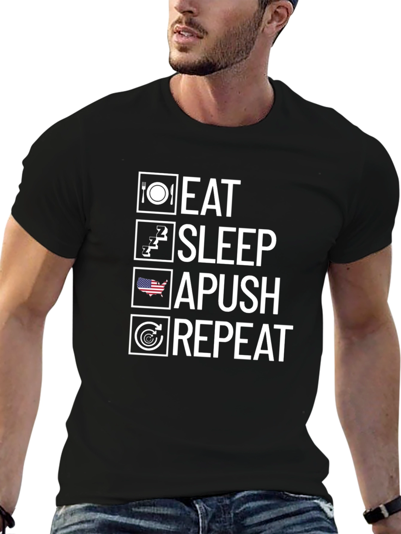 Eat Sleep APUSH Repeat T-Shirt