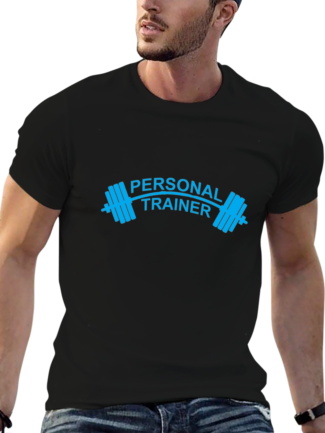 Personal Trainer Barbell Graphic Tee