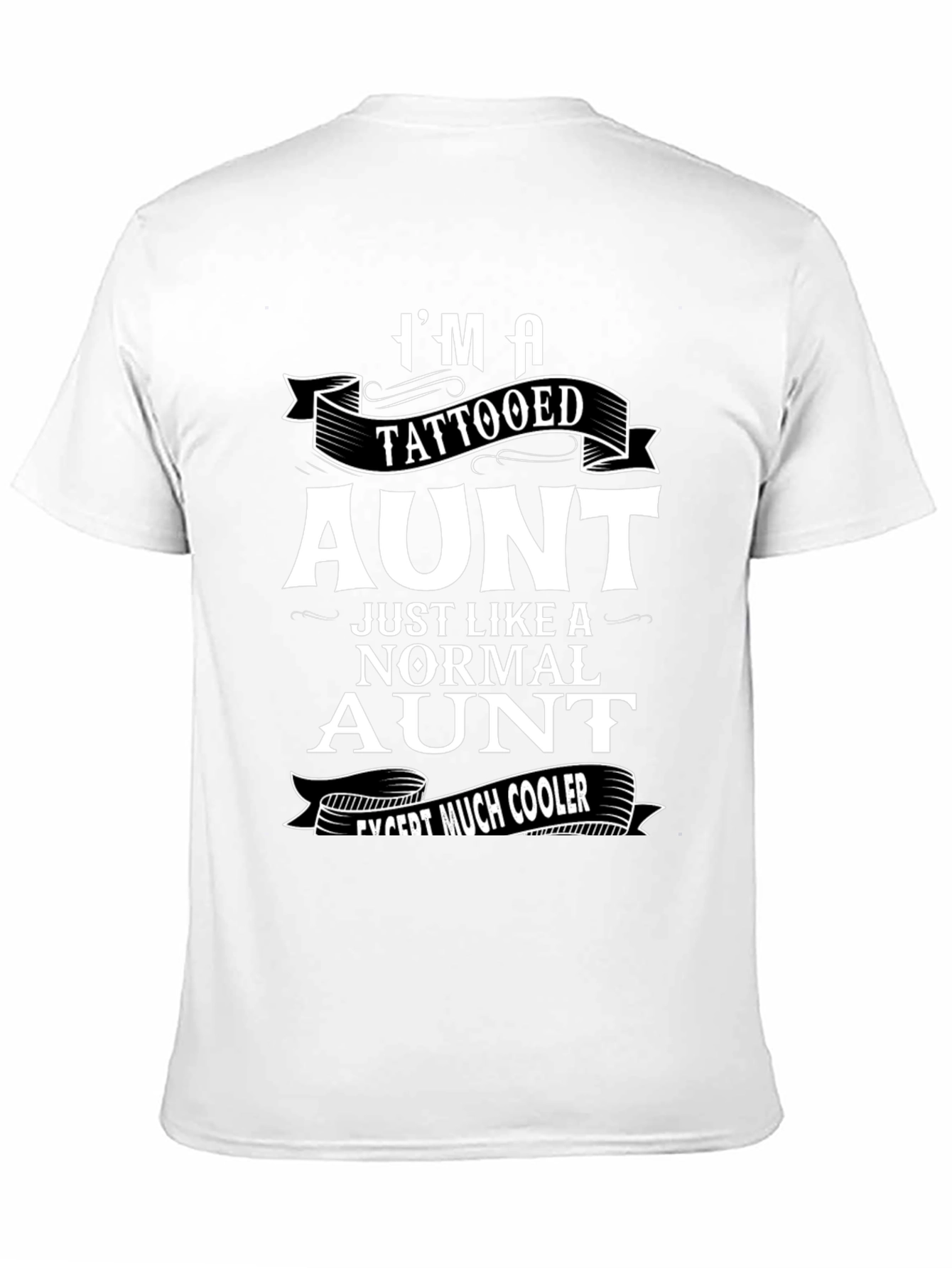 Tattooed Aunt Graphic Tee - Cool Aunt Shirt