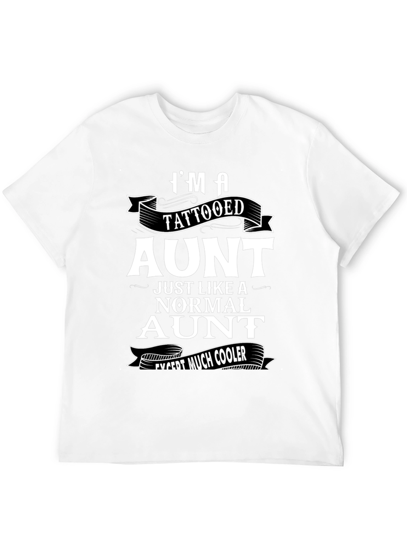 Tattooed Aunt Graphic Tee - Cool Aunt Shirt