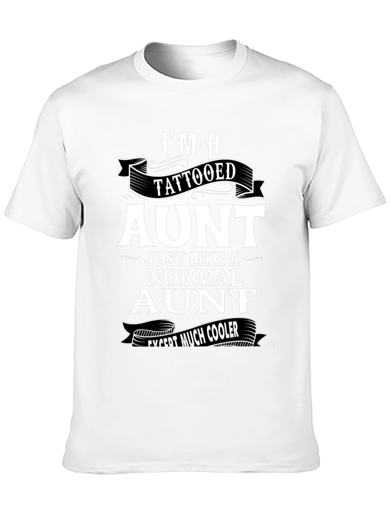 Tattooed Aunt Graphic Tee - Cool Aunt Shirt