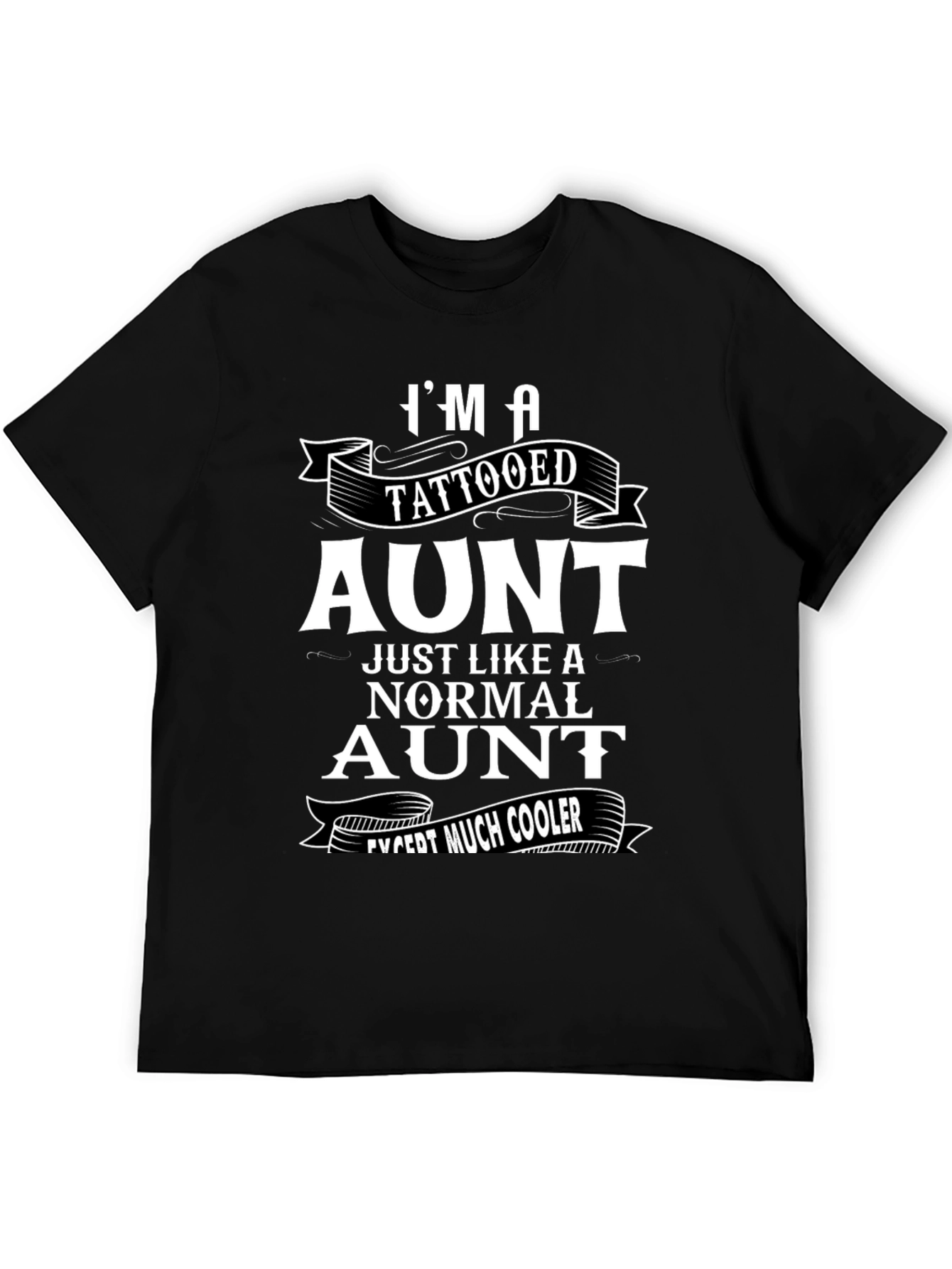Tattooed Aunt Graphic Tee - Cool Aunt Shirt