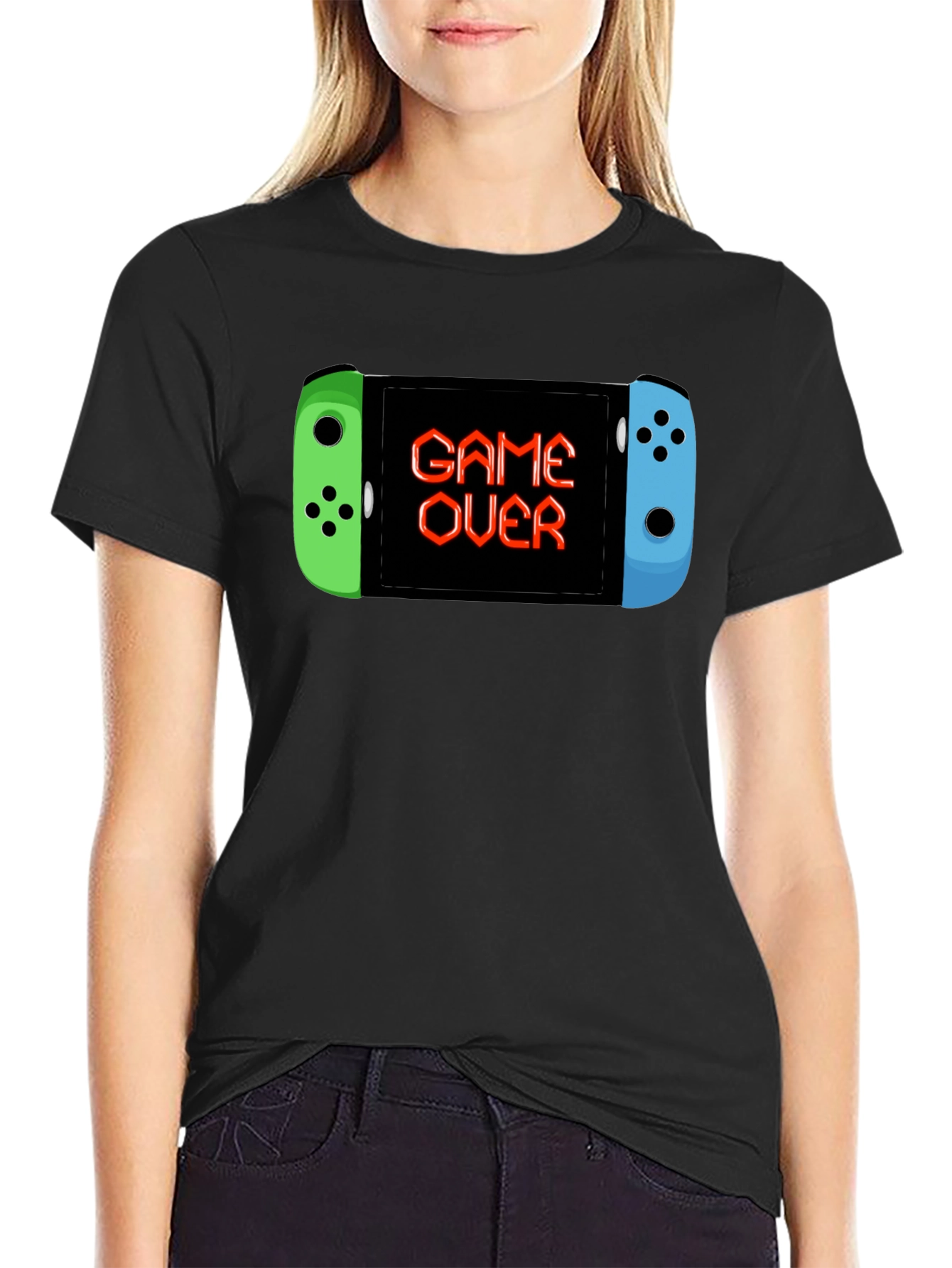 Game Over Console Black T-Shirt