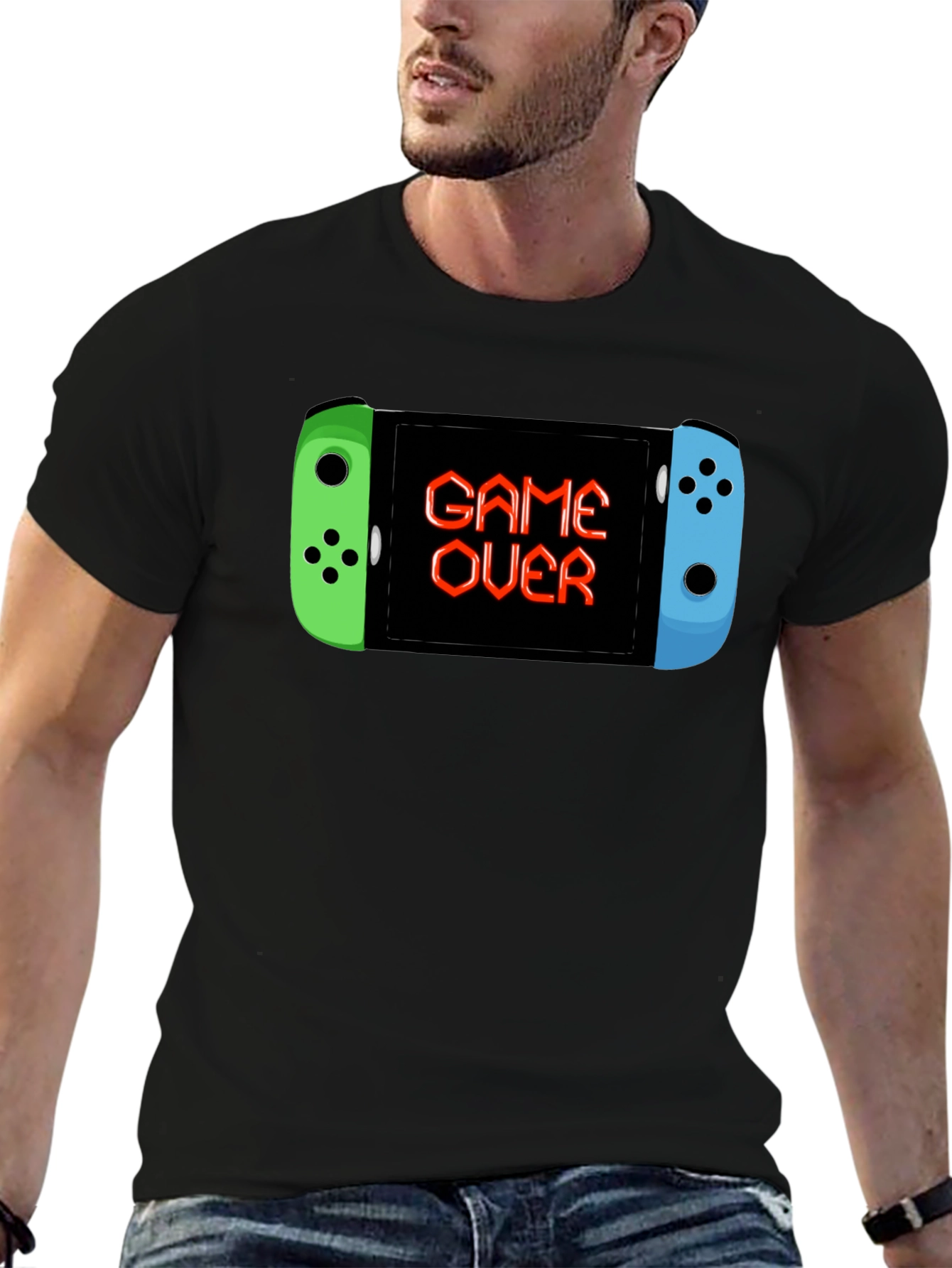 Game Over Console Black T-Shirt