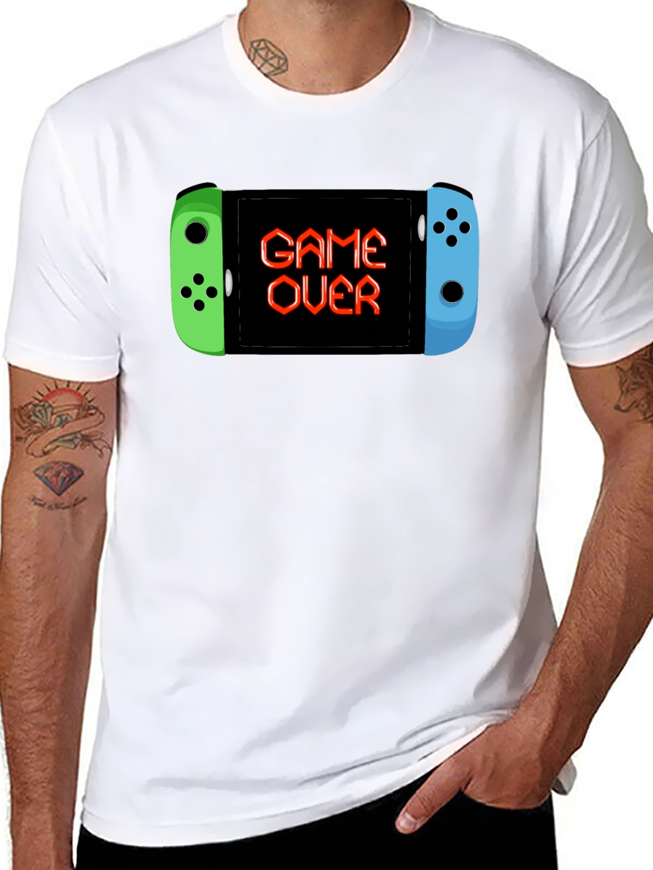 Game Over Console Black T-Shirt