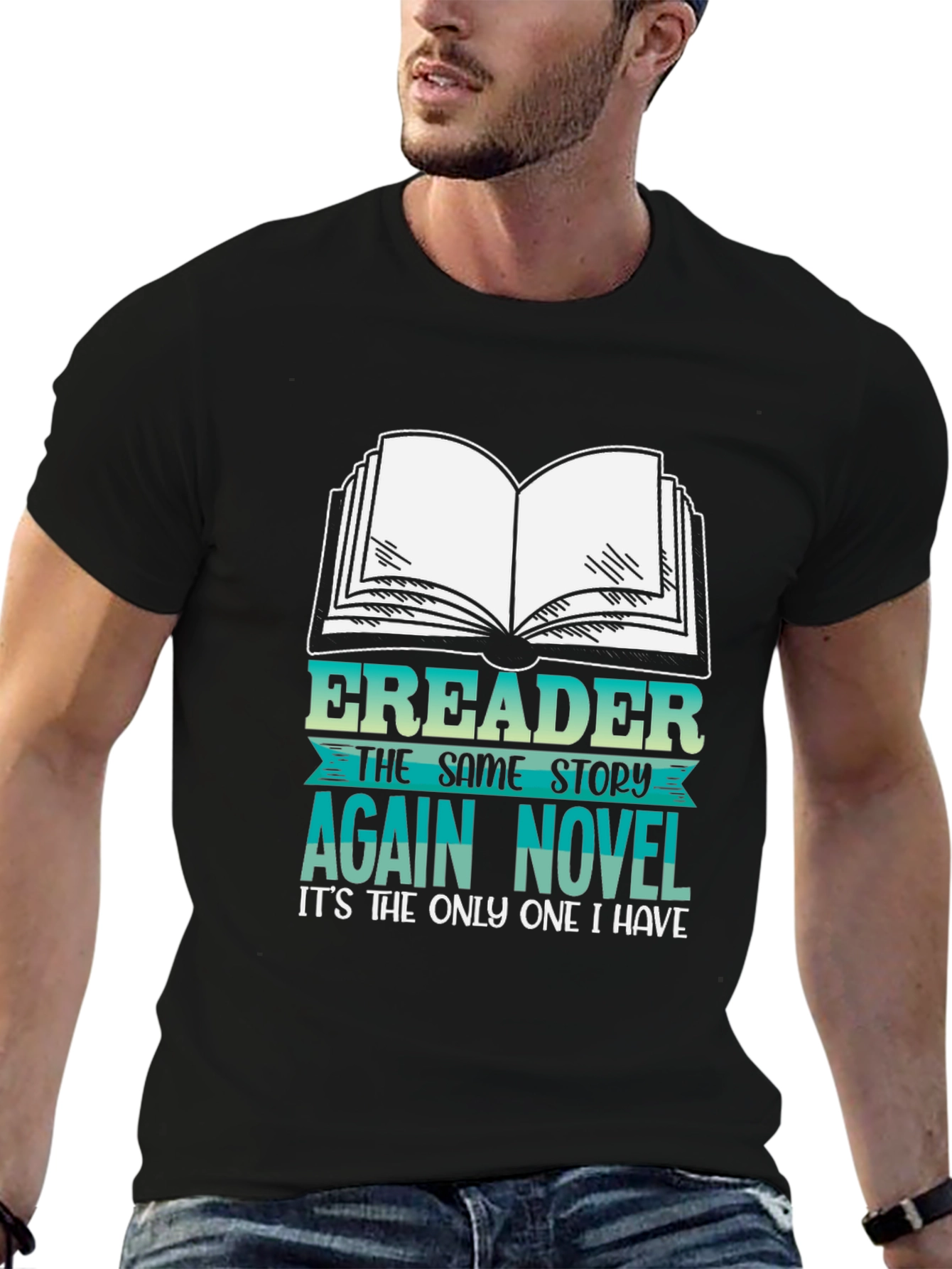 Funny Ereader Novel Graphic T-Shirt
