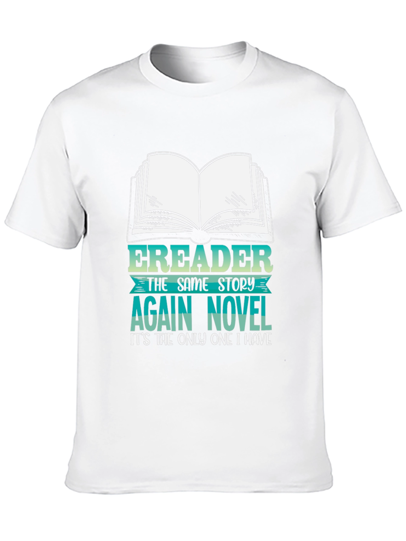 Funny Ereader Novel Graphic T-Shirt