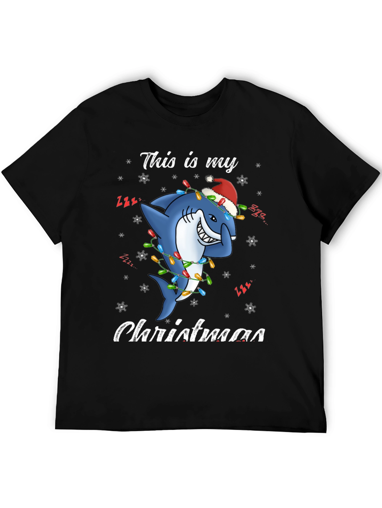 Christmas Shark T-Shirt - Holiday Festive Tee