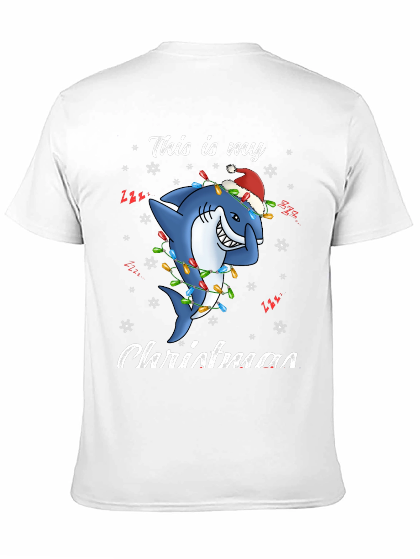 Christmas Shark T-Shirt - Holiday Festive Tee