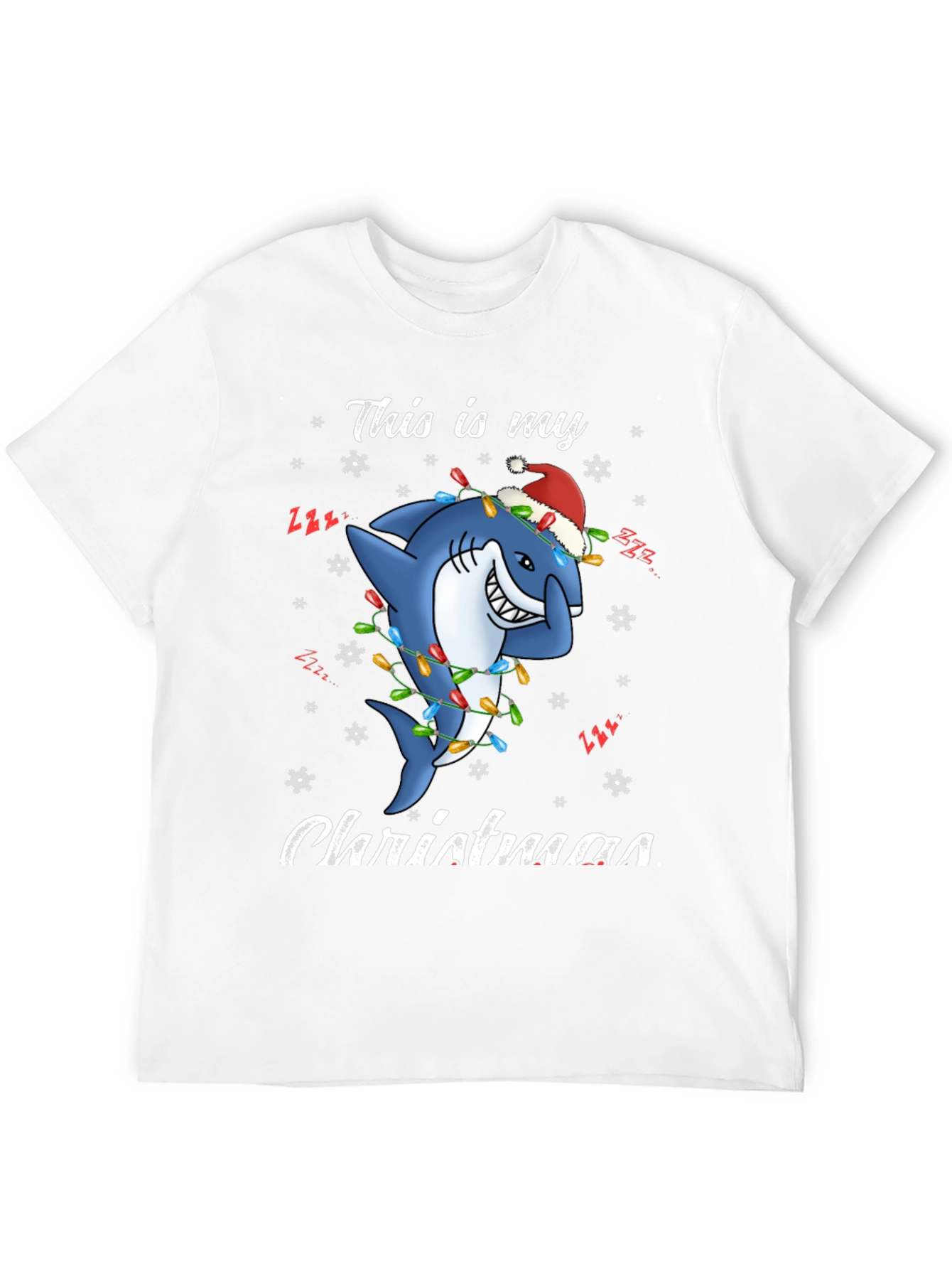 Christmas Shark T-Shirt - Holiday Festive Tee