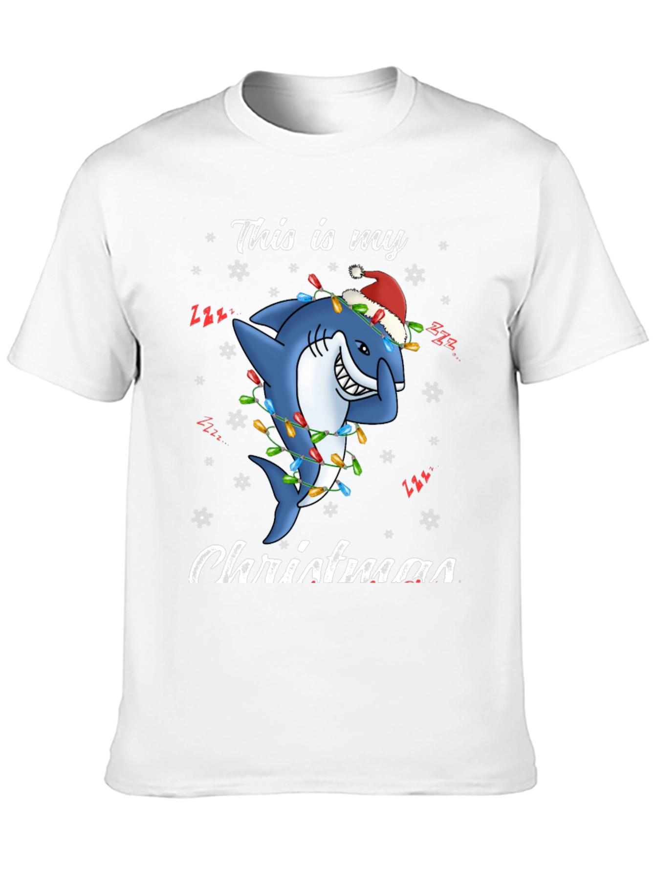 Christmas Shark T-Shirt - Holiday Festive Tee