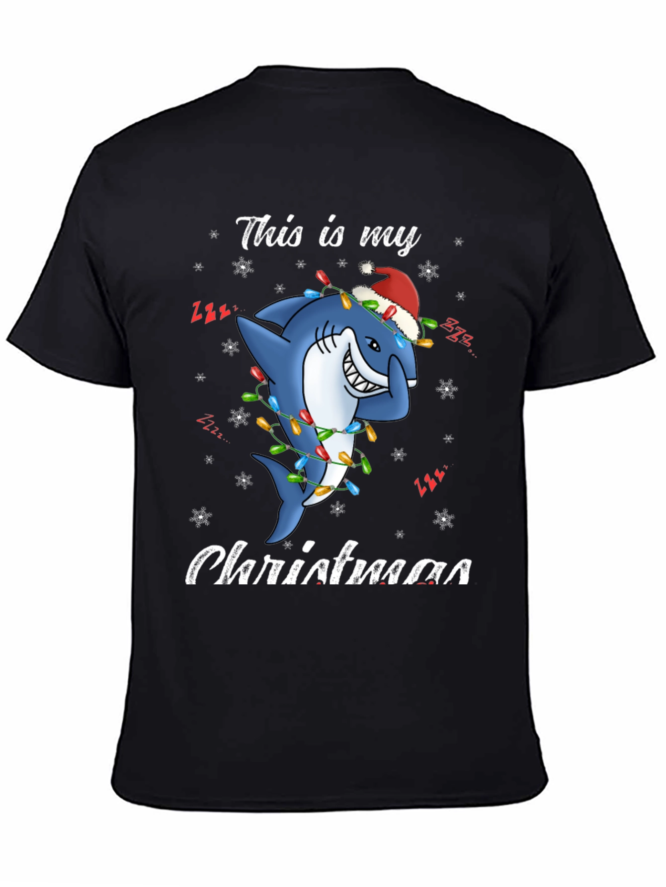 Christmas Shark T-Shirt - Holiday Festive Tee