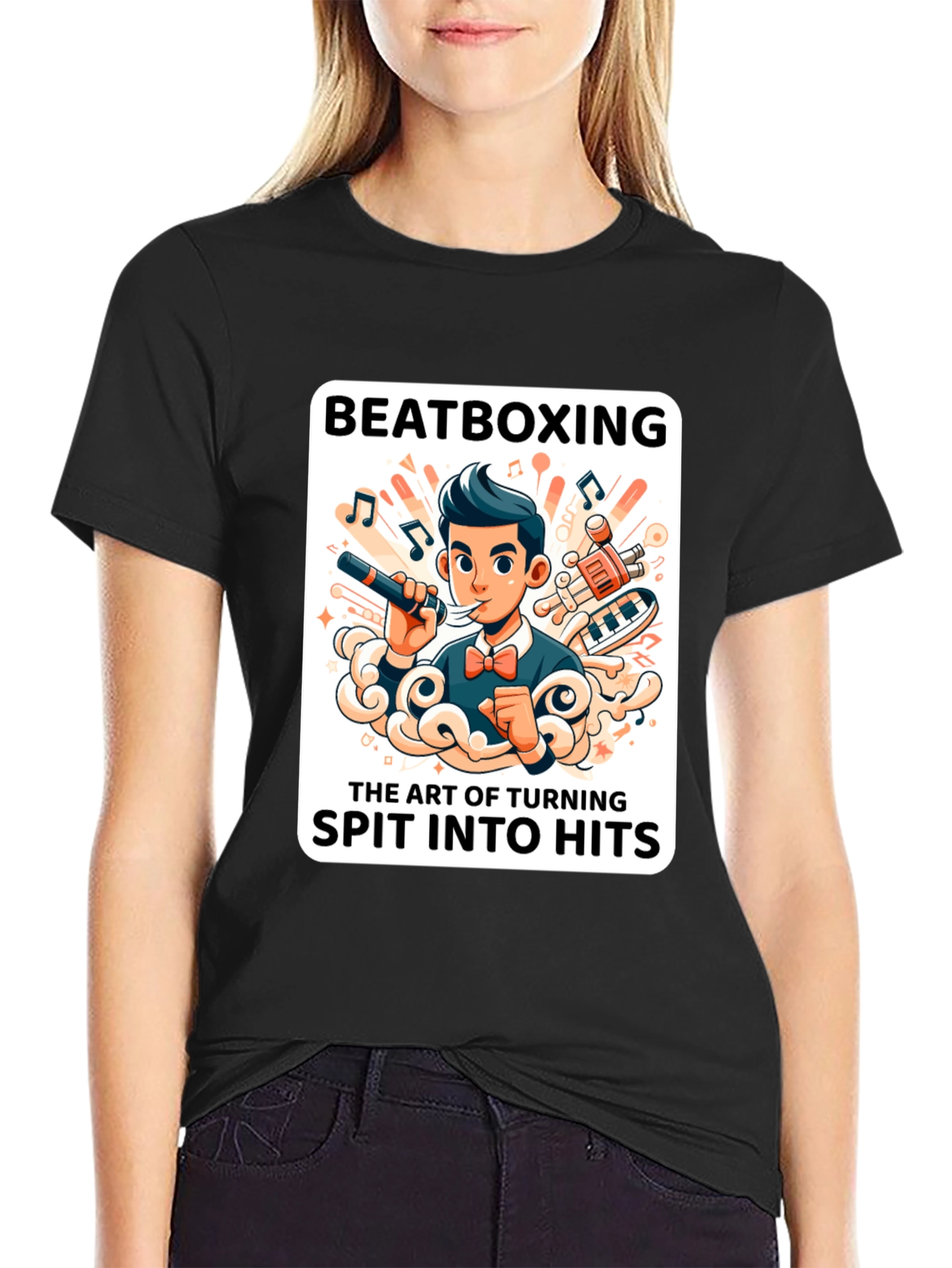 Beatboxing Graphic Tee - Spit into Hits