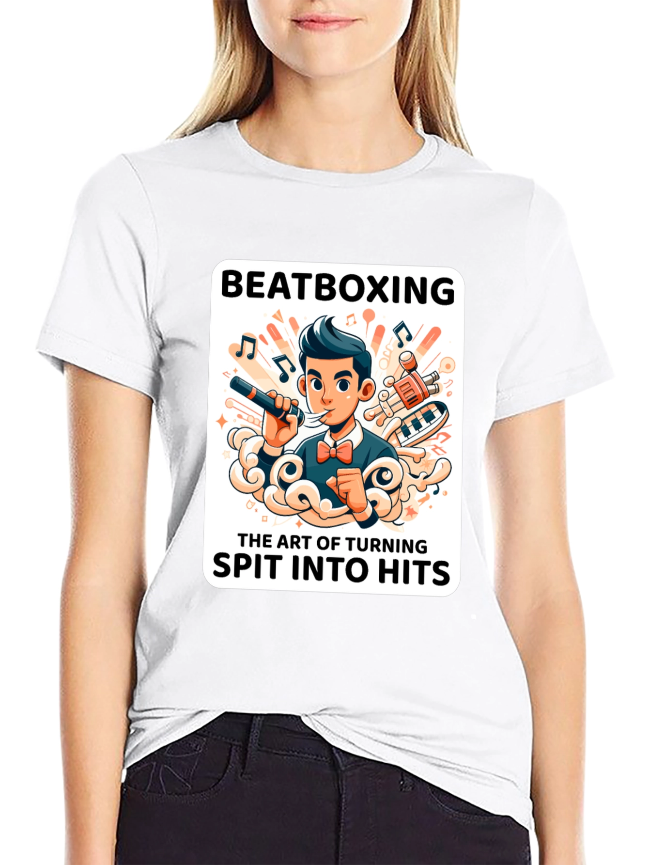 Beatboxing Graphic Tee - Spit into Hits