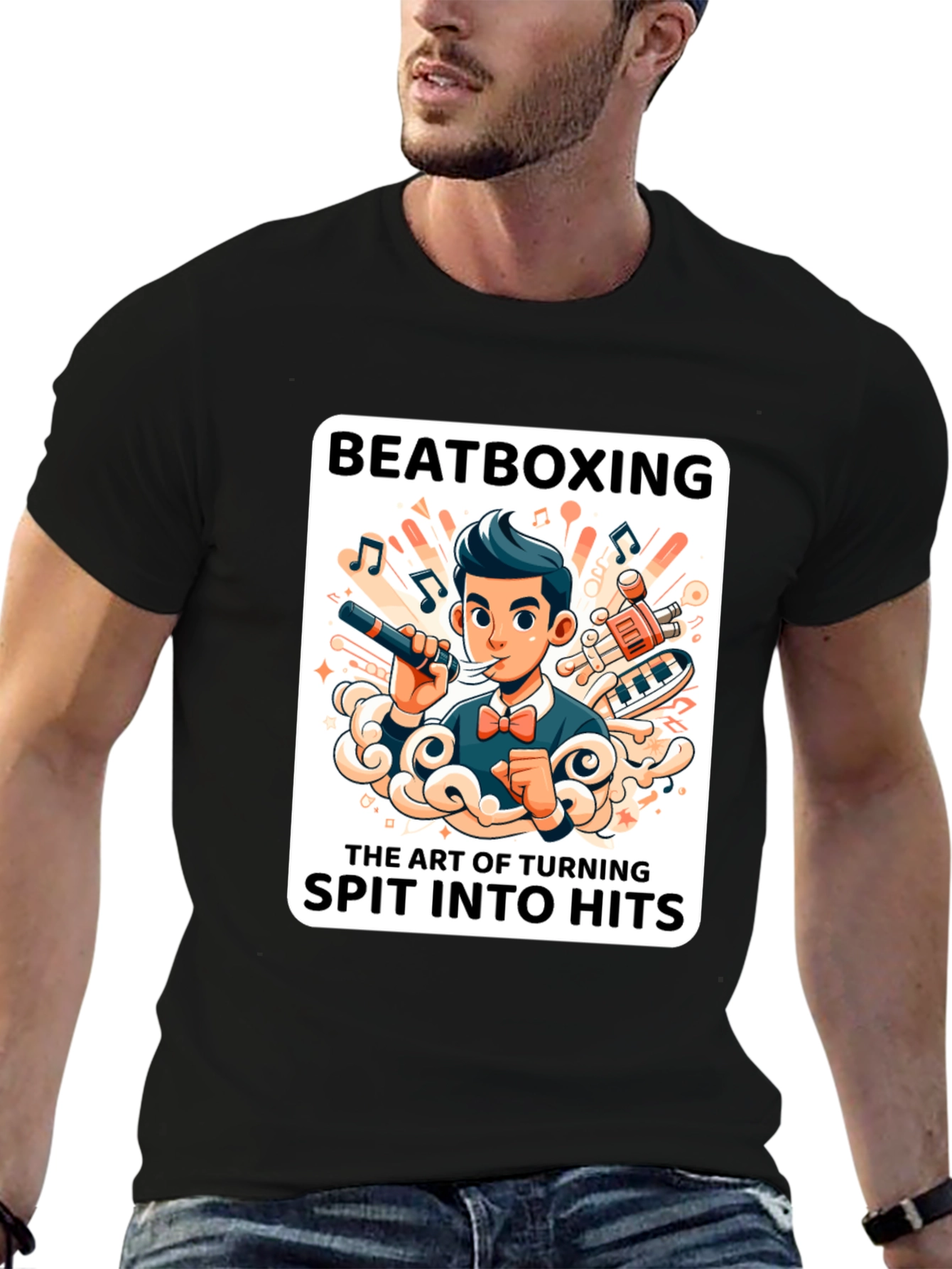 Beatboxing Graphic Tee - Spit into Hits