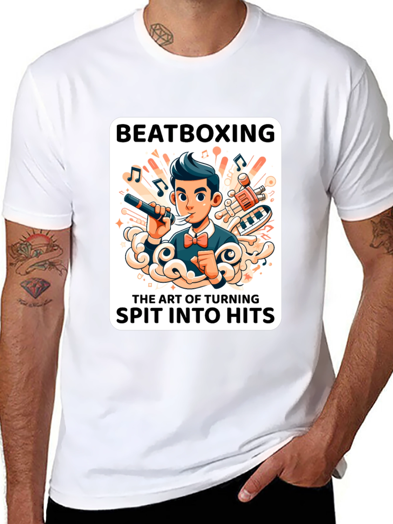 Beatboxing Graphic Tee - Spit into Hits