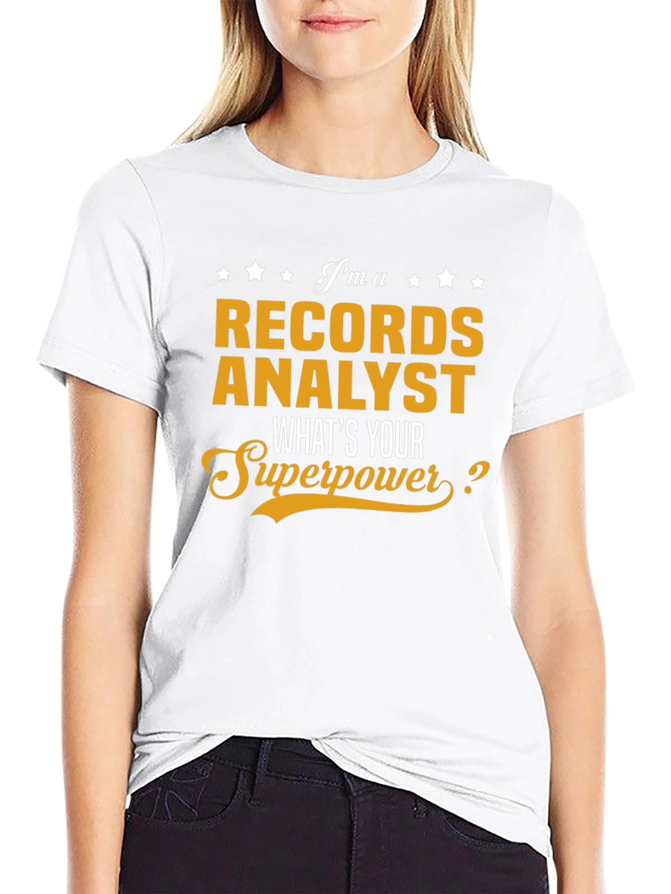 Records Analyst Superpower T-Shirt