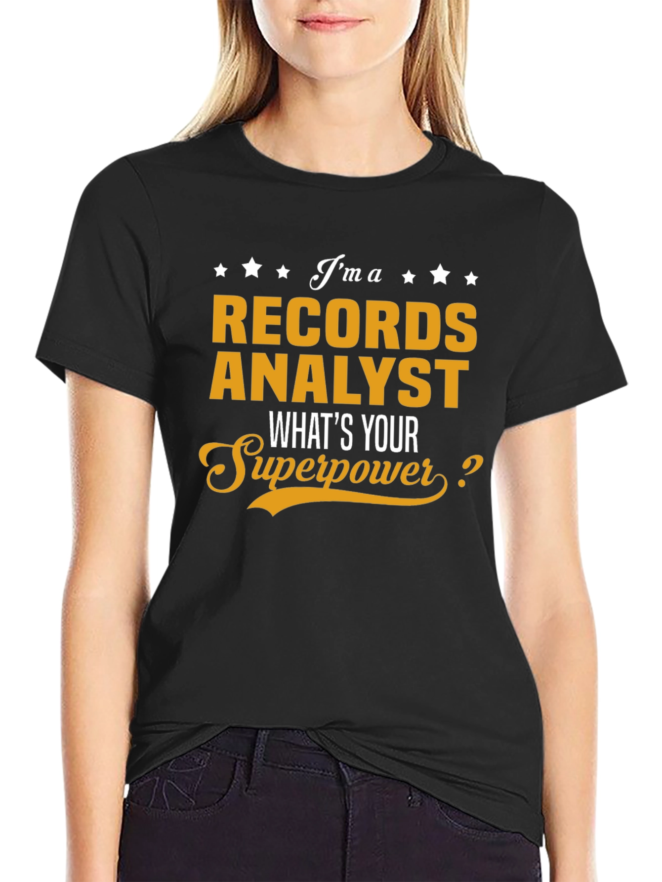 Records Analyst Superpower T-Shirt