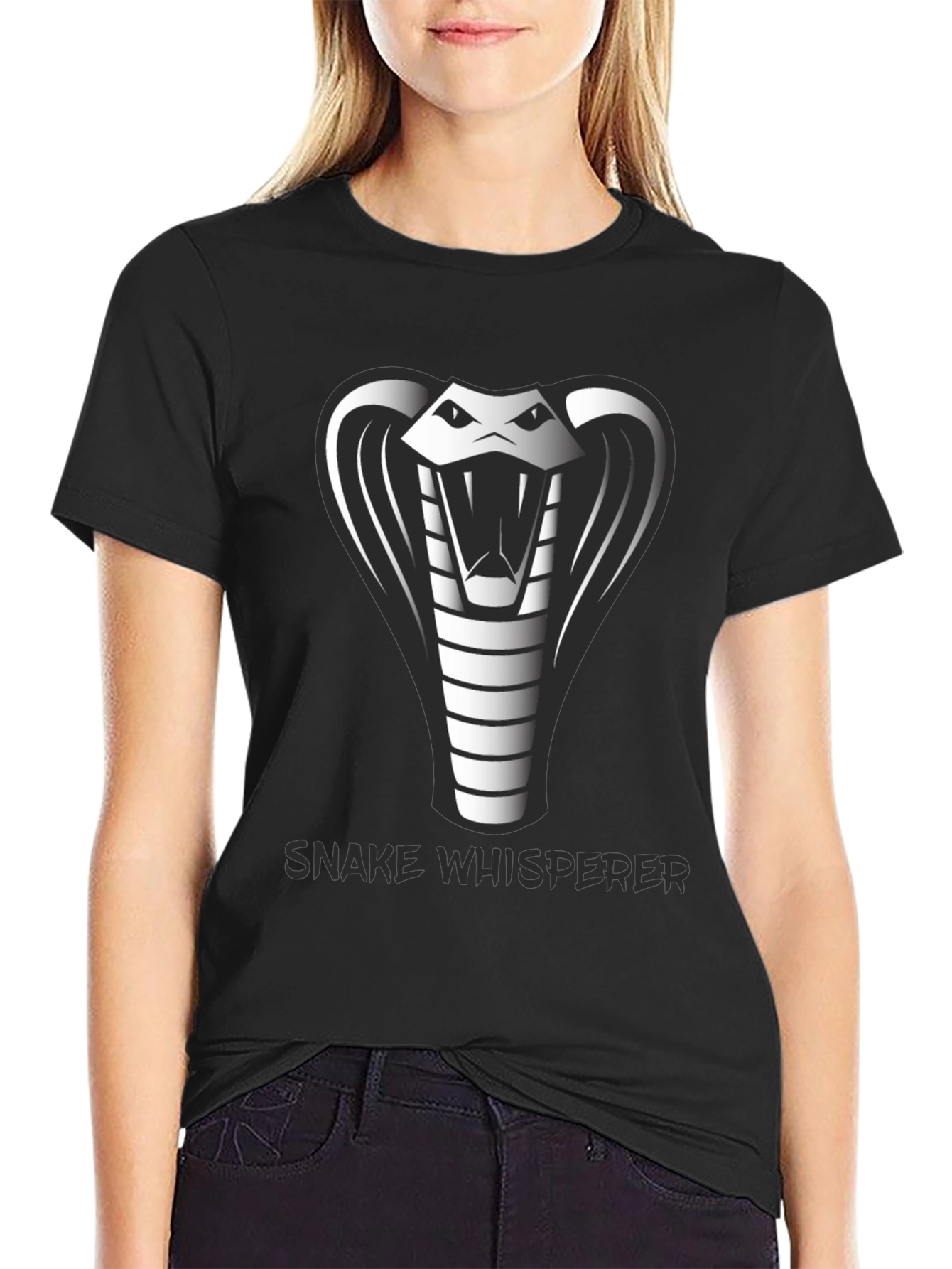 Snake Whisperer Black T-Shirt