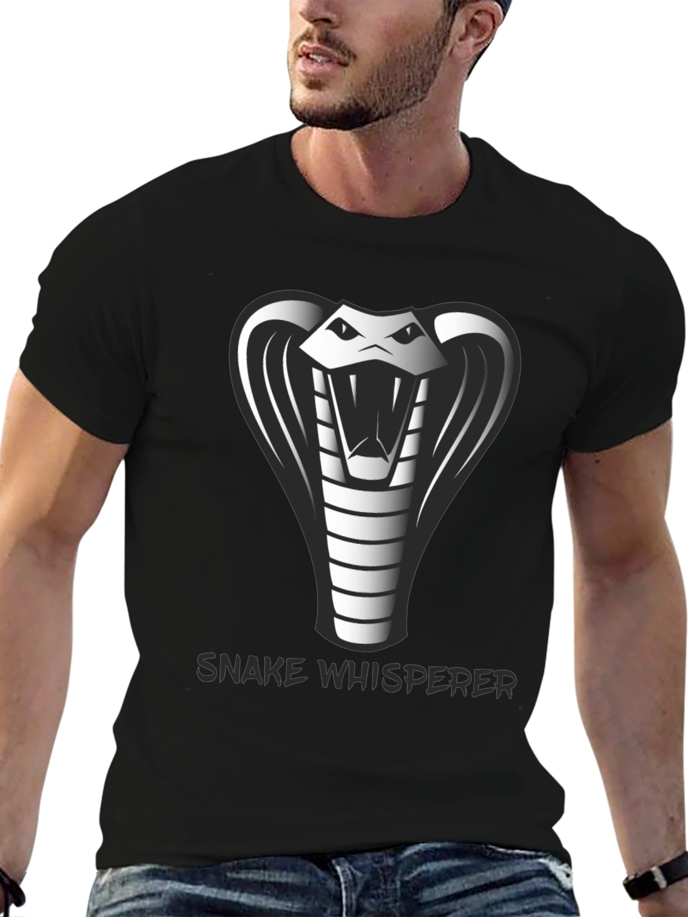Snake Whisperer Black T-Shirt