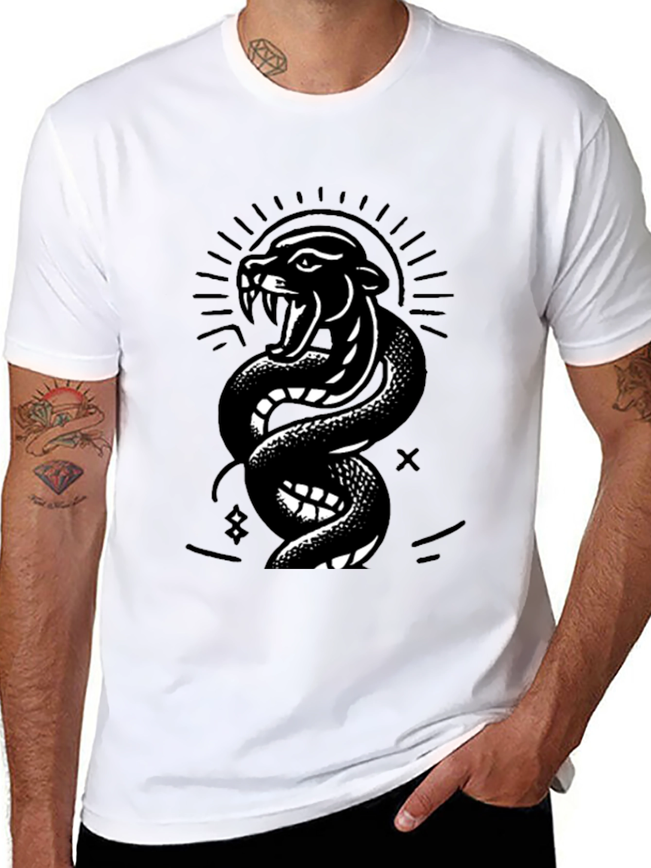 Black Panther Snake T-Shirt - Graphic Tee