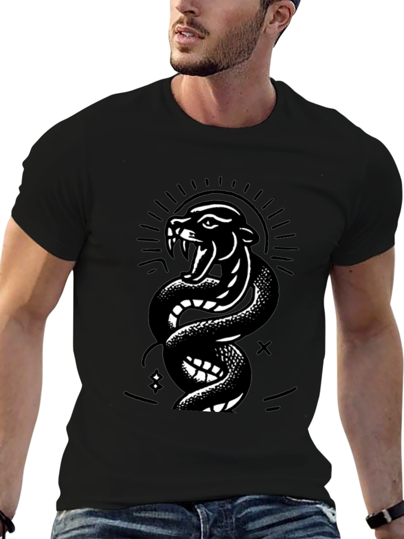 Black Panther Snake T-Shirt - Graphic Tee