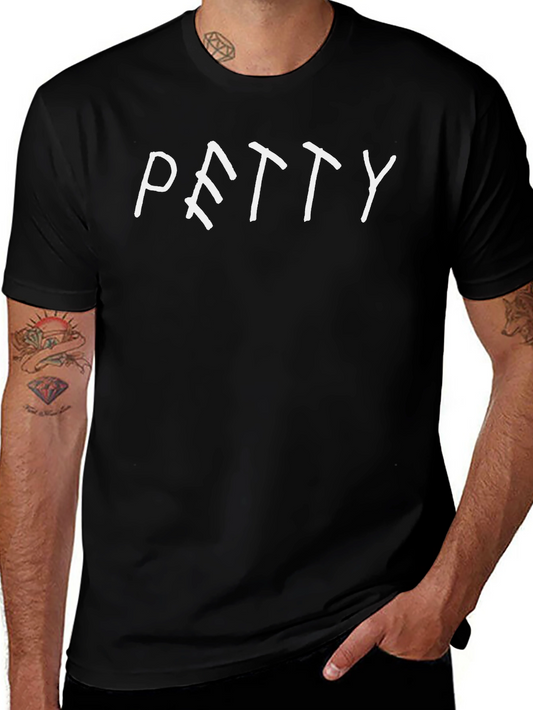 Petty Graphic Tee - Casual Black Cotton T-Shirt