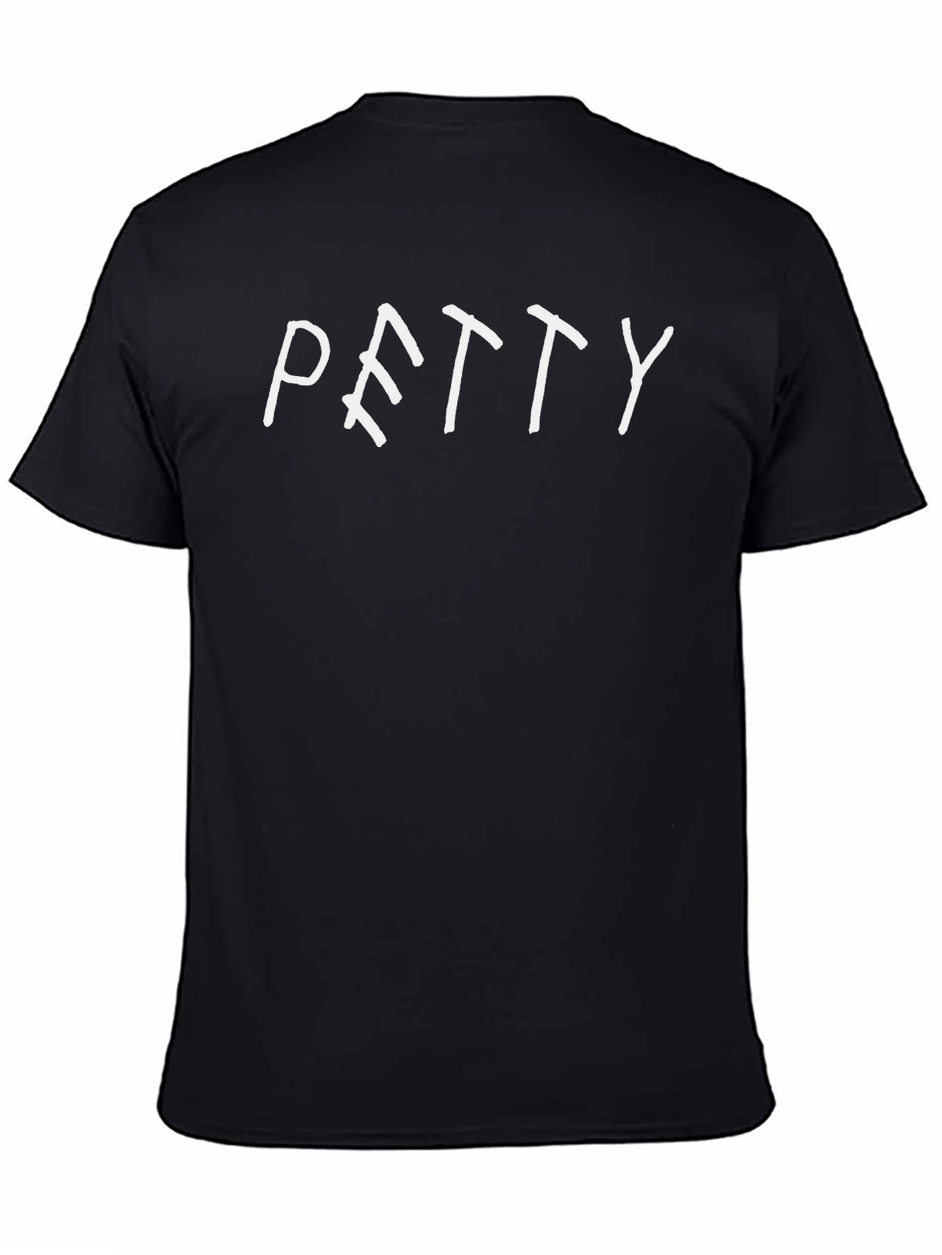 Petty Graphic Tee - Casual Black Cotton T-Shirt