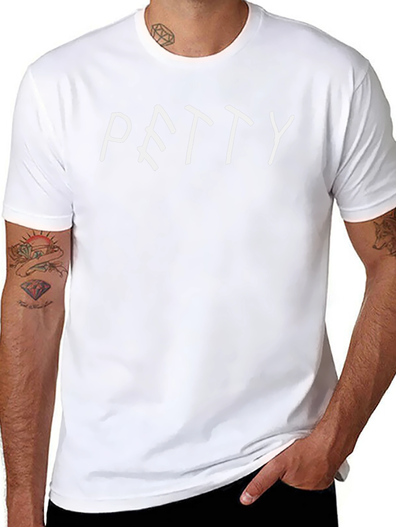 Petty Graphic Tee - Casual Black Cotton T-Shirt