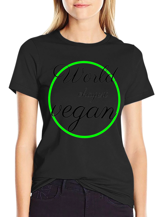 World Okayest Vegan Black T-Shirt