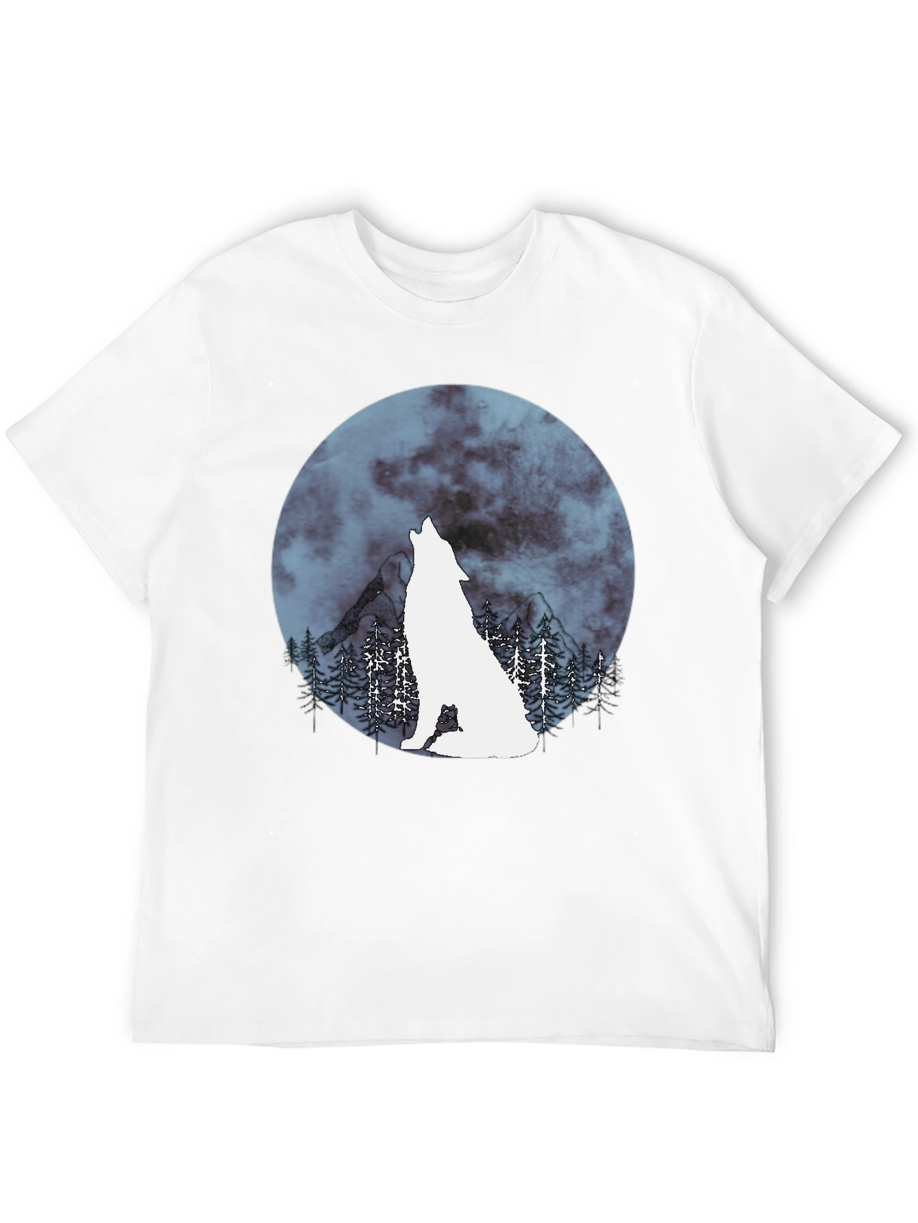 Wolf Moon Graphic Tee - Stylish Mens Shirt