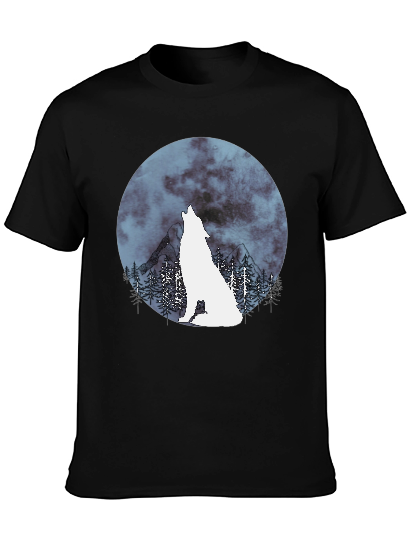 Wolf Moon Graphic Tee - Stylish Mens Shirt