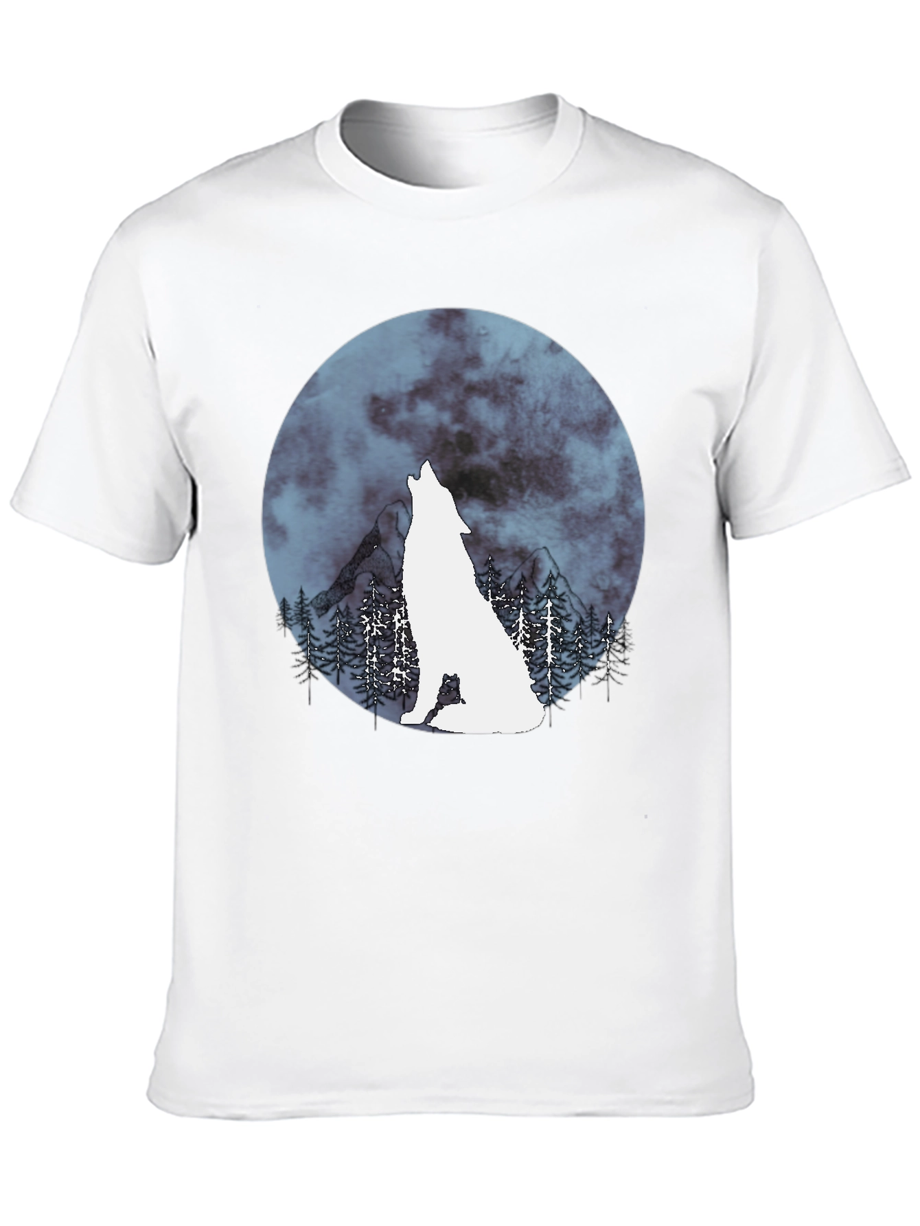 Wolf Moon Graphic Tee - Stylish Mens Shirt
