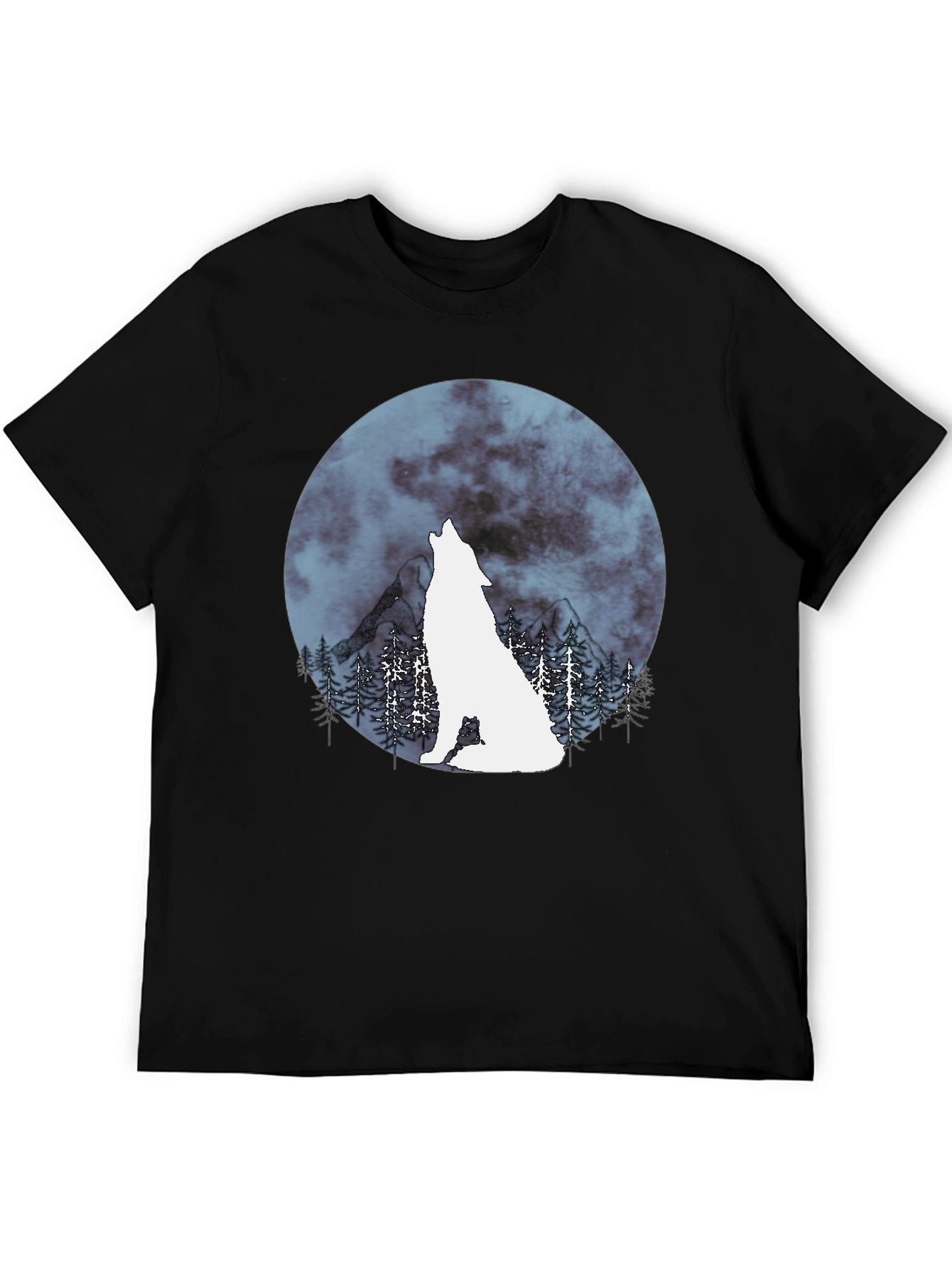 Wolf Moon Graphic Tee - Stylish Mens Shirt