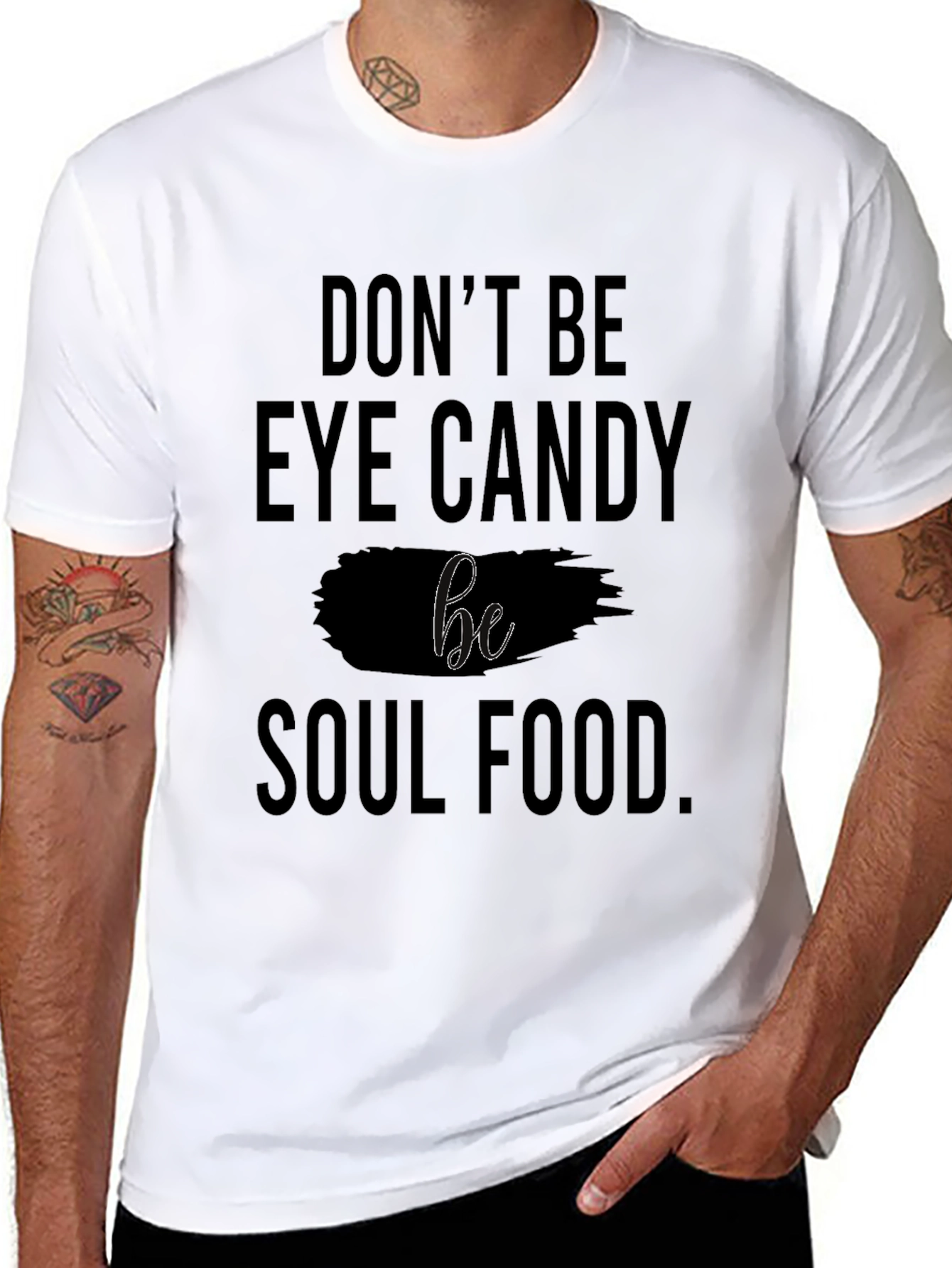 Soul Food Graphic Tee - Black T-Shirt