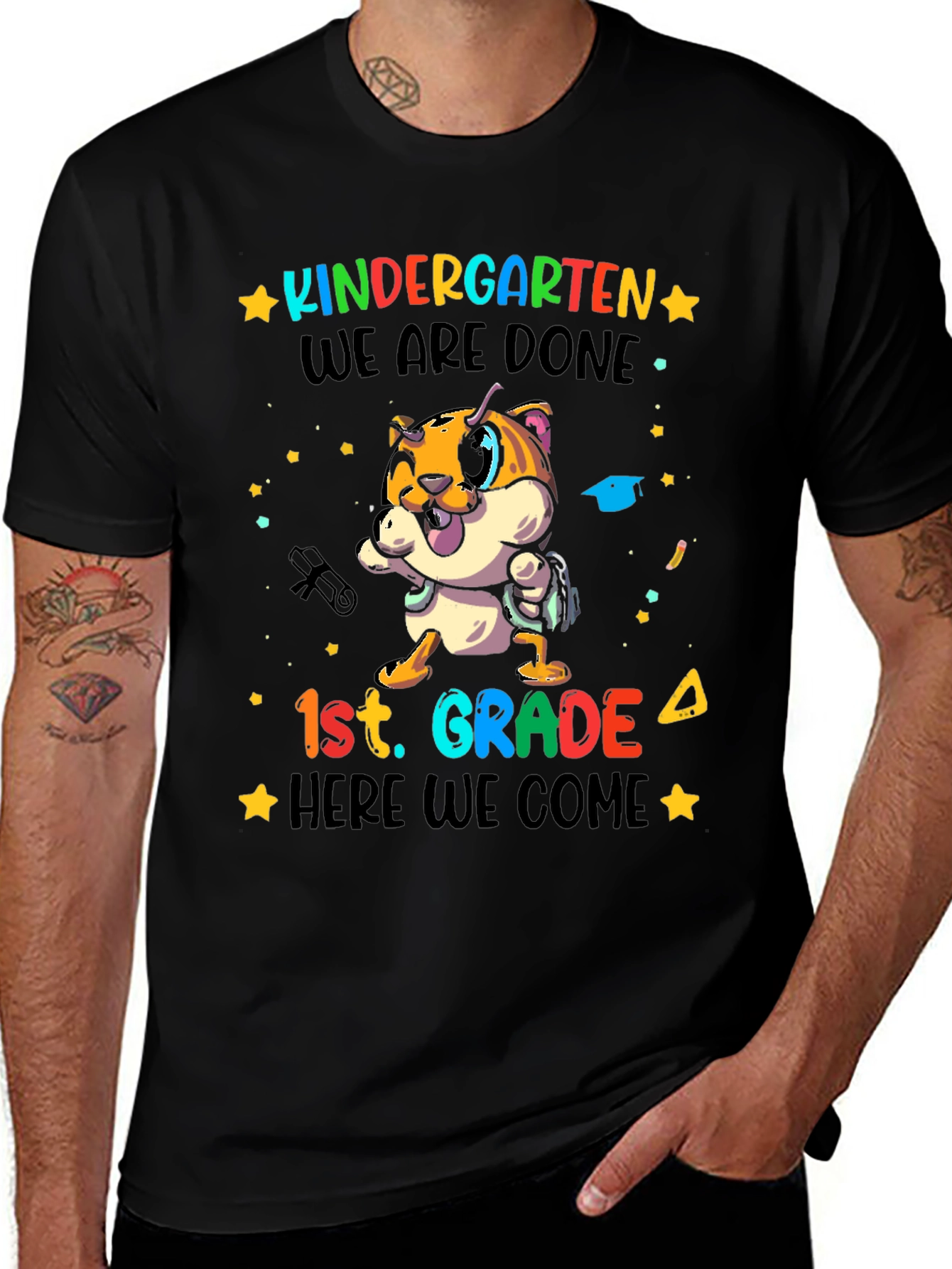 Kindergarten Graduation T-Shirt - 1st Grade Here We Come!