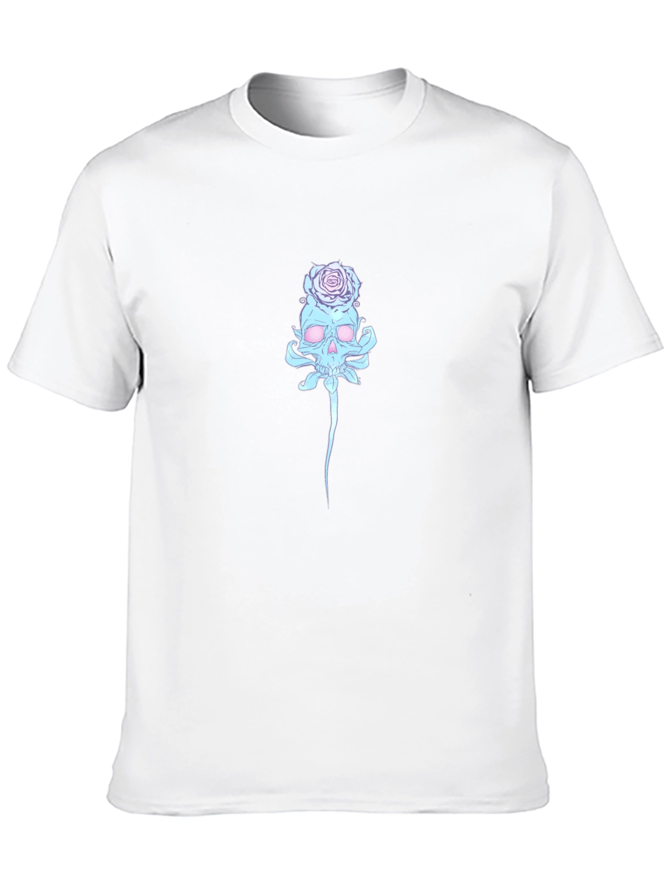 Skull & Rose Graphic T-Shirt - Black