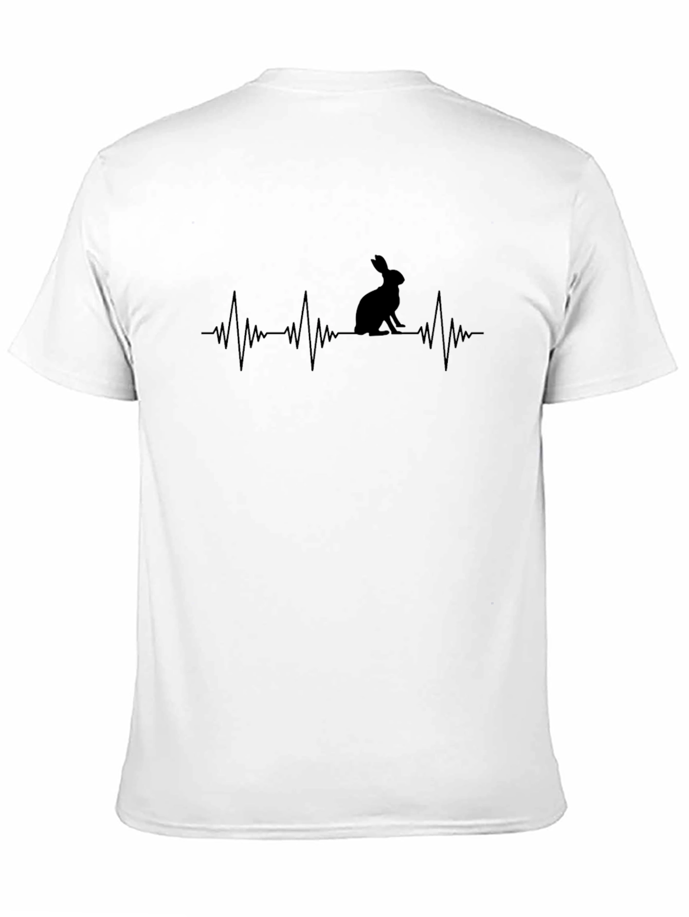 Rabbit Heartbeat T-Shirt - Graphic Print Tee