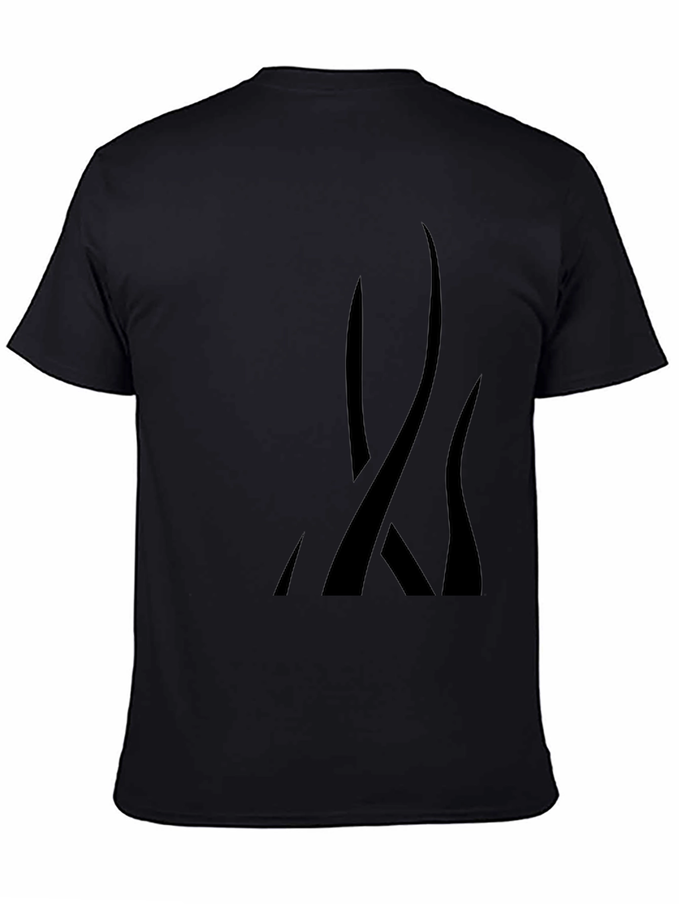 Modern Abstract Graphic Black T-Shirt