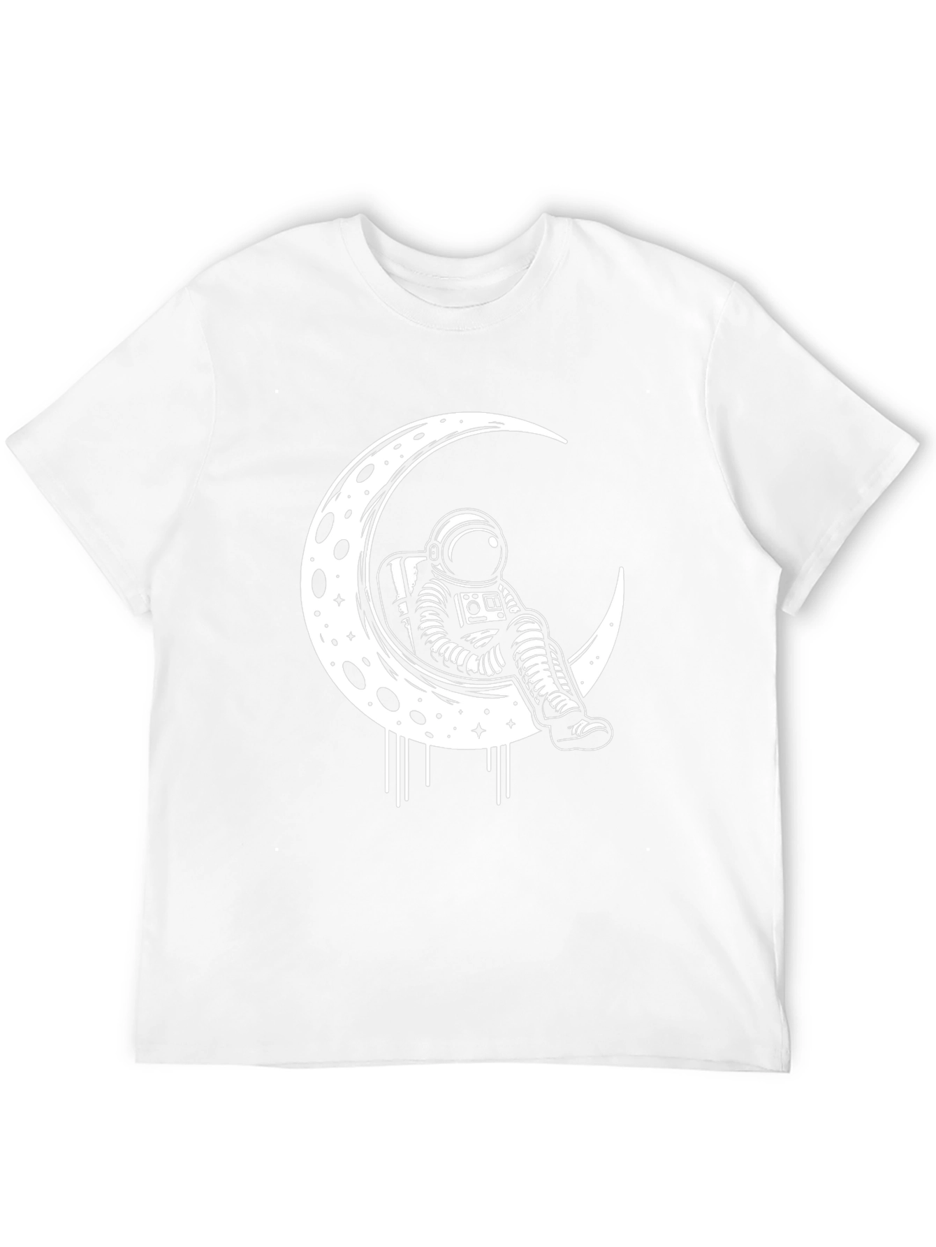 Astronaut on Moon Graphic T-Shirt
