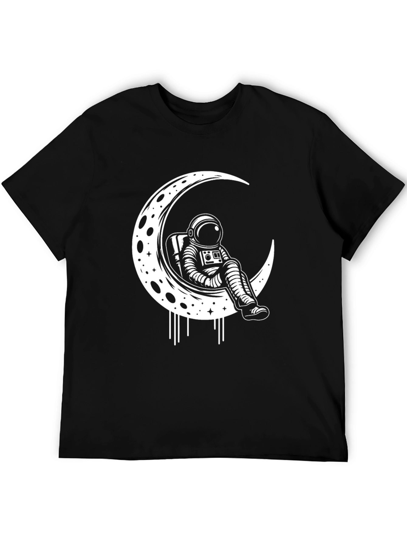 Astronaut on Moon Graphic T-Shirt