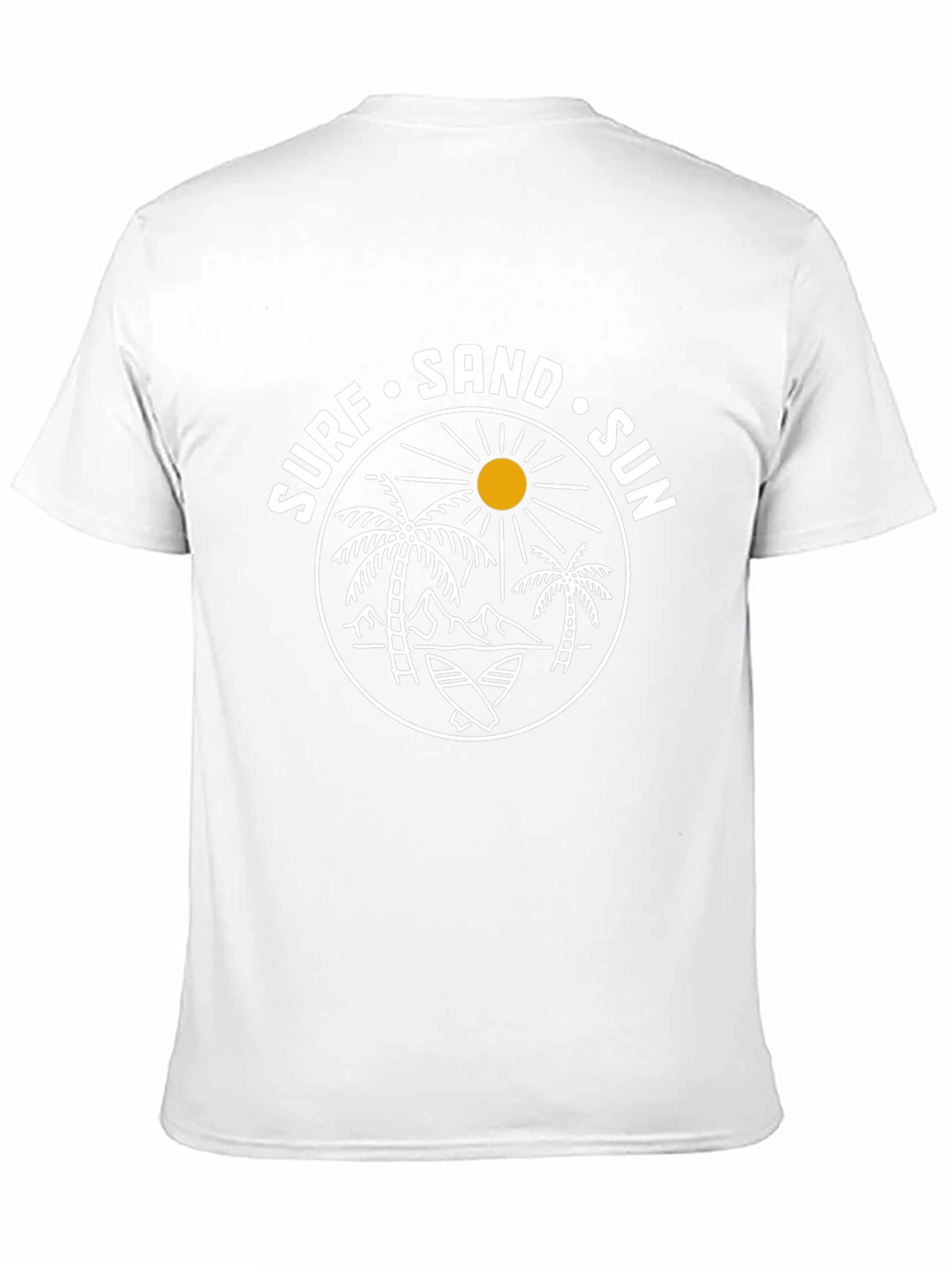 Surf Sand Sun Graphic Tee - Black Cotton T-Shirt