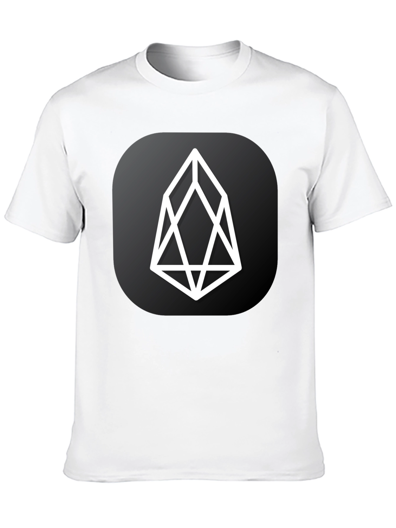 EOS Crypto Black T-Shirt - Modern Cryptocurrency Design