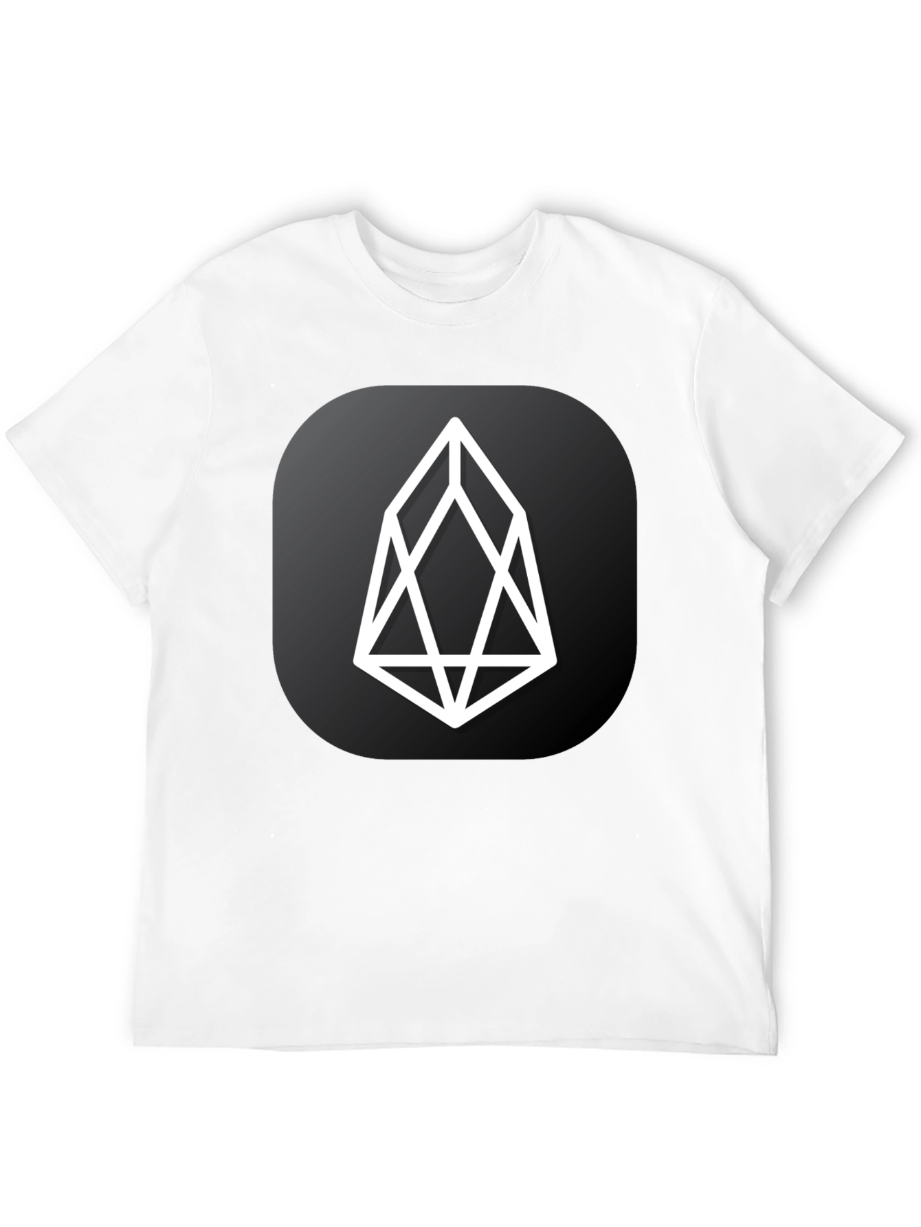 EOS Crypto Black T-Shirt - Modern Cryptocurrency Design