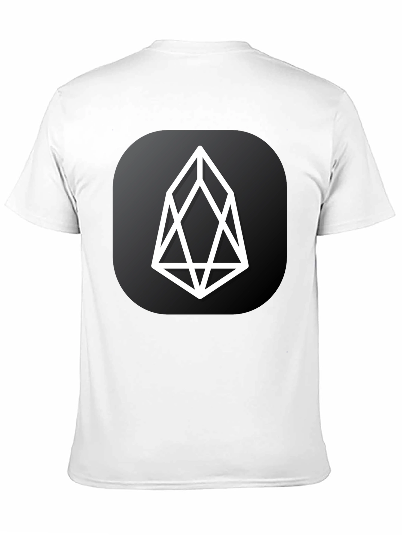 EOS Crypto Black T-Shirt - Modern Cryptocurrency Design