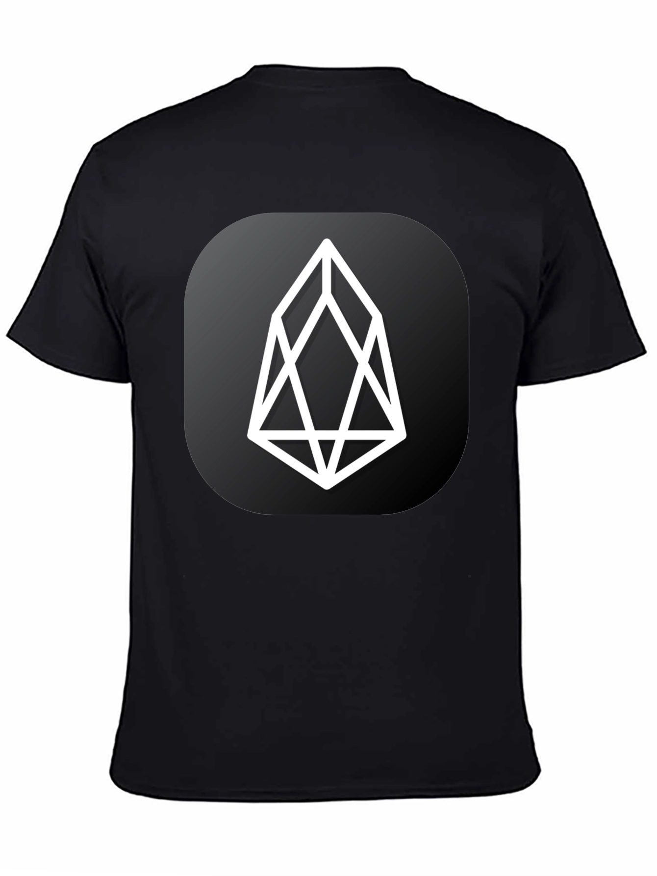 EOS Crypto Black T-Shirt - Modern Cryptocurrency Design