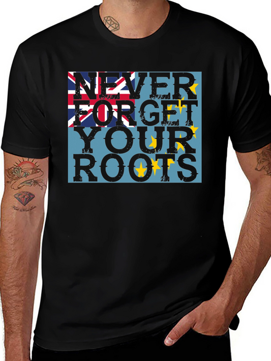 Never Forget Your Roots - Tuvalu Flag T-Shirt