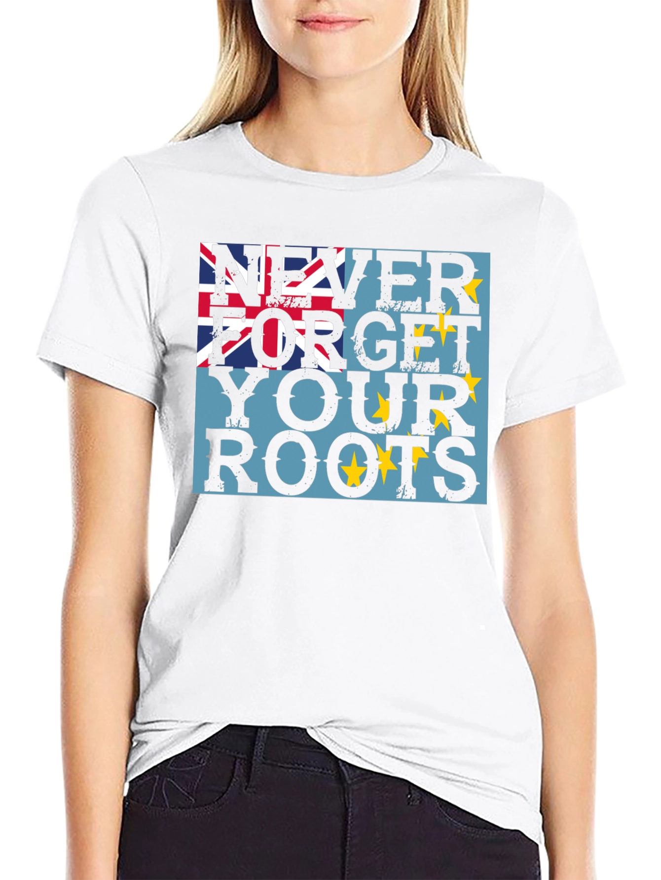 Never Forget Your Roots - Tuvalu Flag T-Shirt